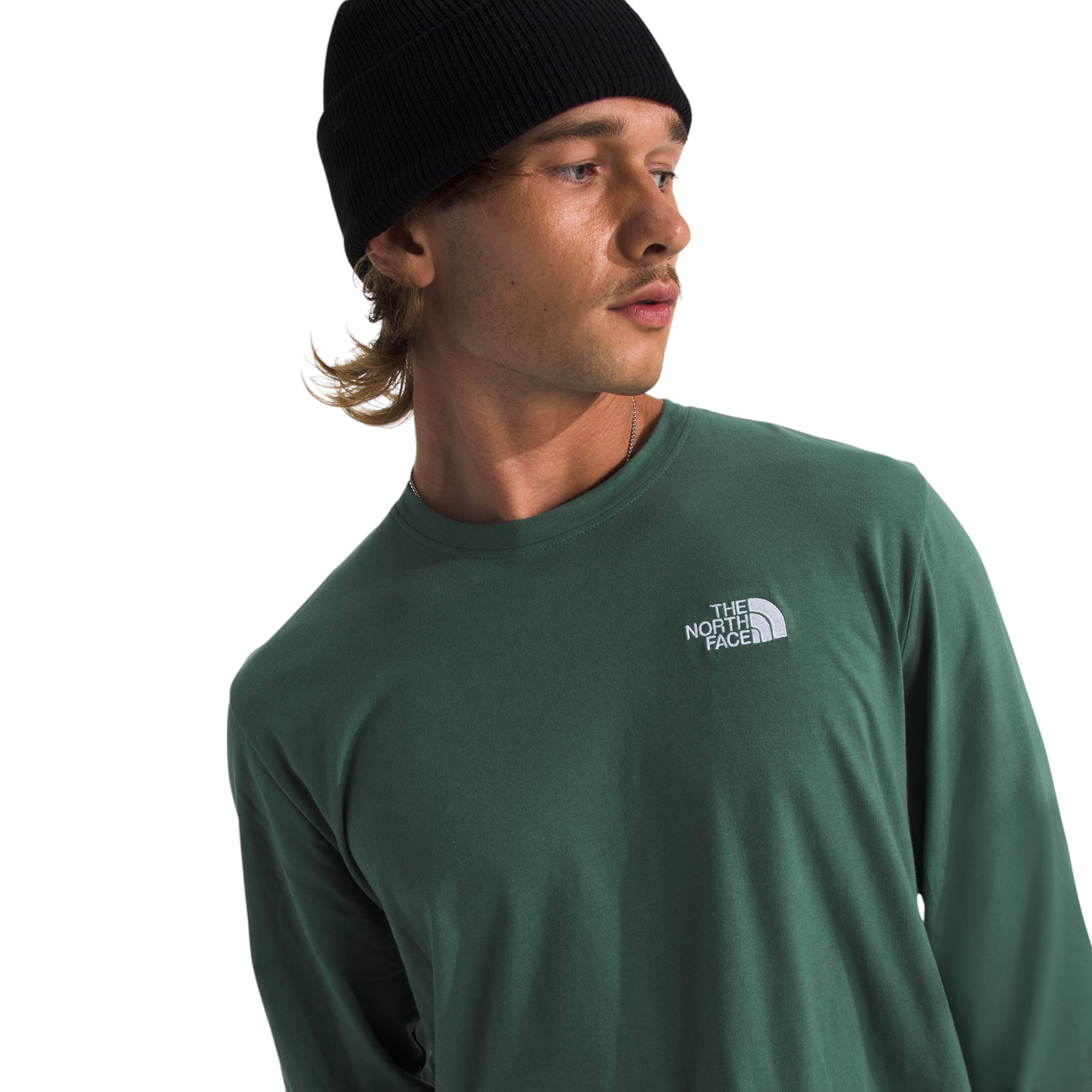 The-North-Face-Long-Sleeve-Evolution-Tee---Men-s-Duck-Green