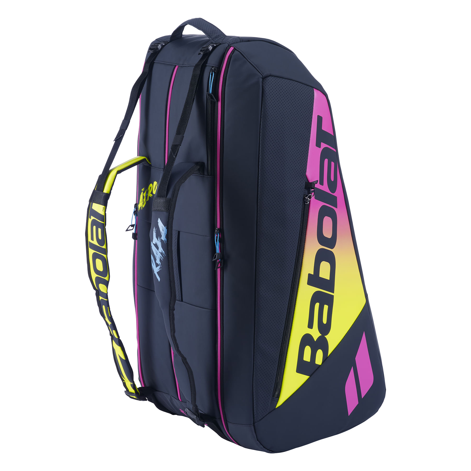 Babolat-Pure-Aero-Rafa-Bag-Yellow---Pink---Blue