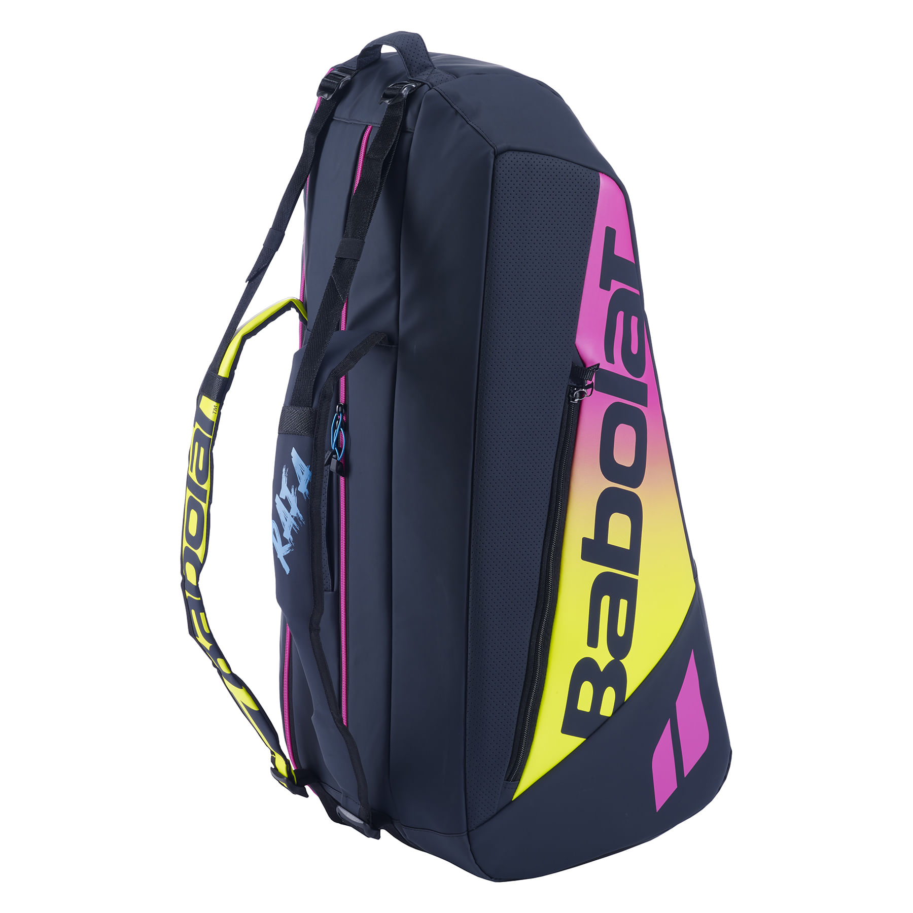Babolat-Pure-Aero-Rafa-Bag-Yellow---Pink---Blue