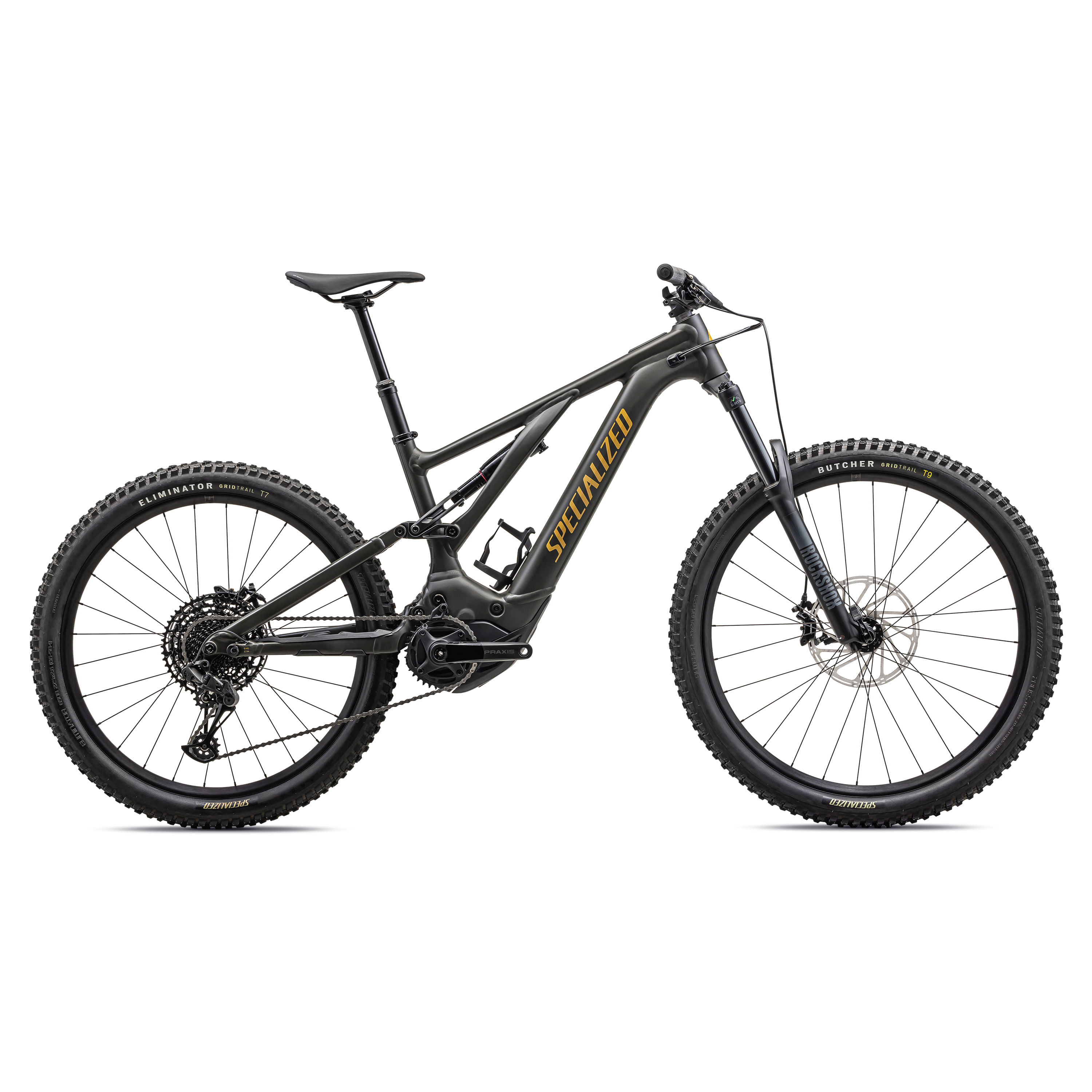 Specialized-Turbo-Levo-Alloy-Bike---2025-Satin-Dark-Moss-Green---Harvest-Gold
