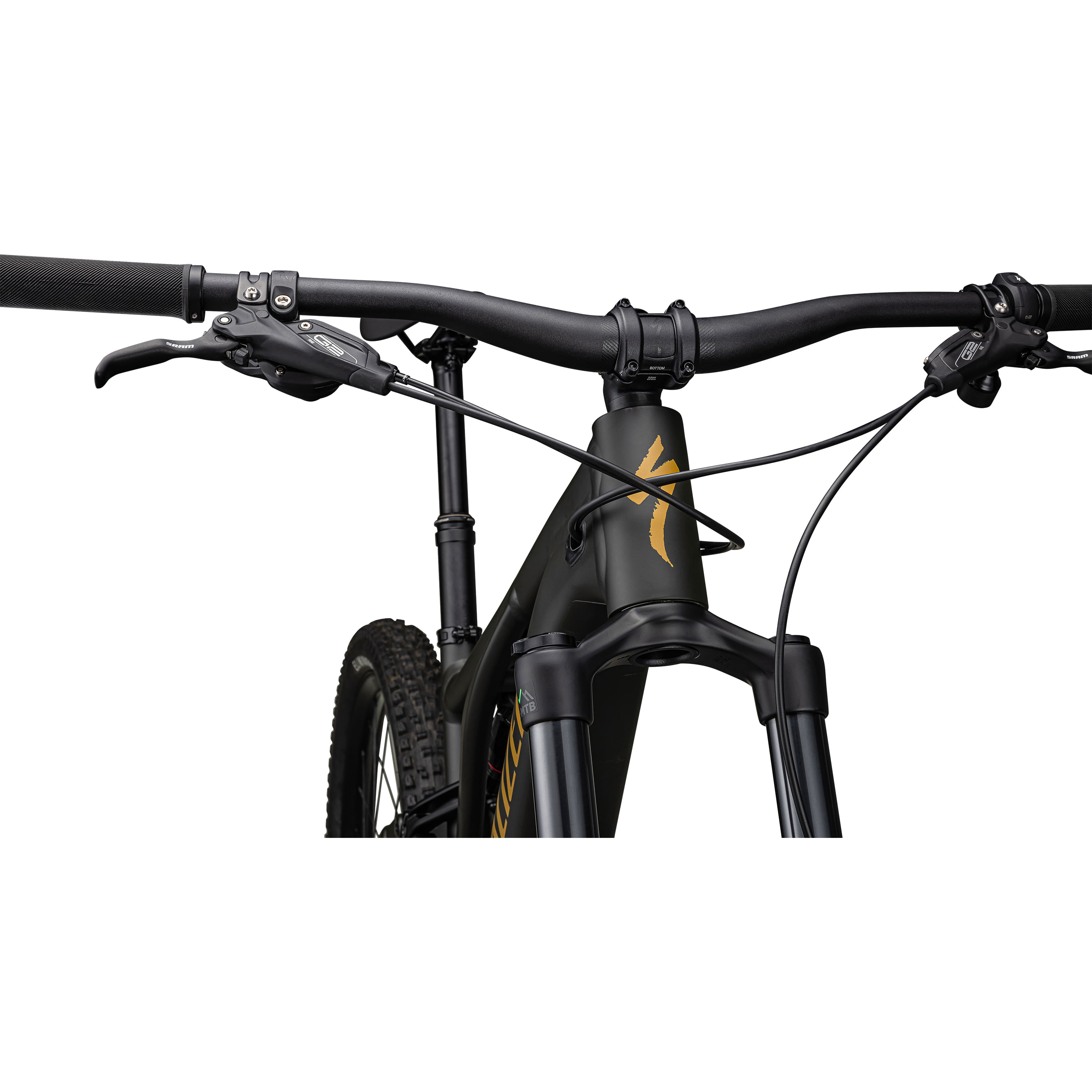 Specialized-Turbo-Levo-Alloy-Bike---2025-Satin-Dark-Moss-Green---Harvest-Gold