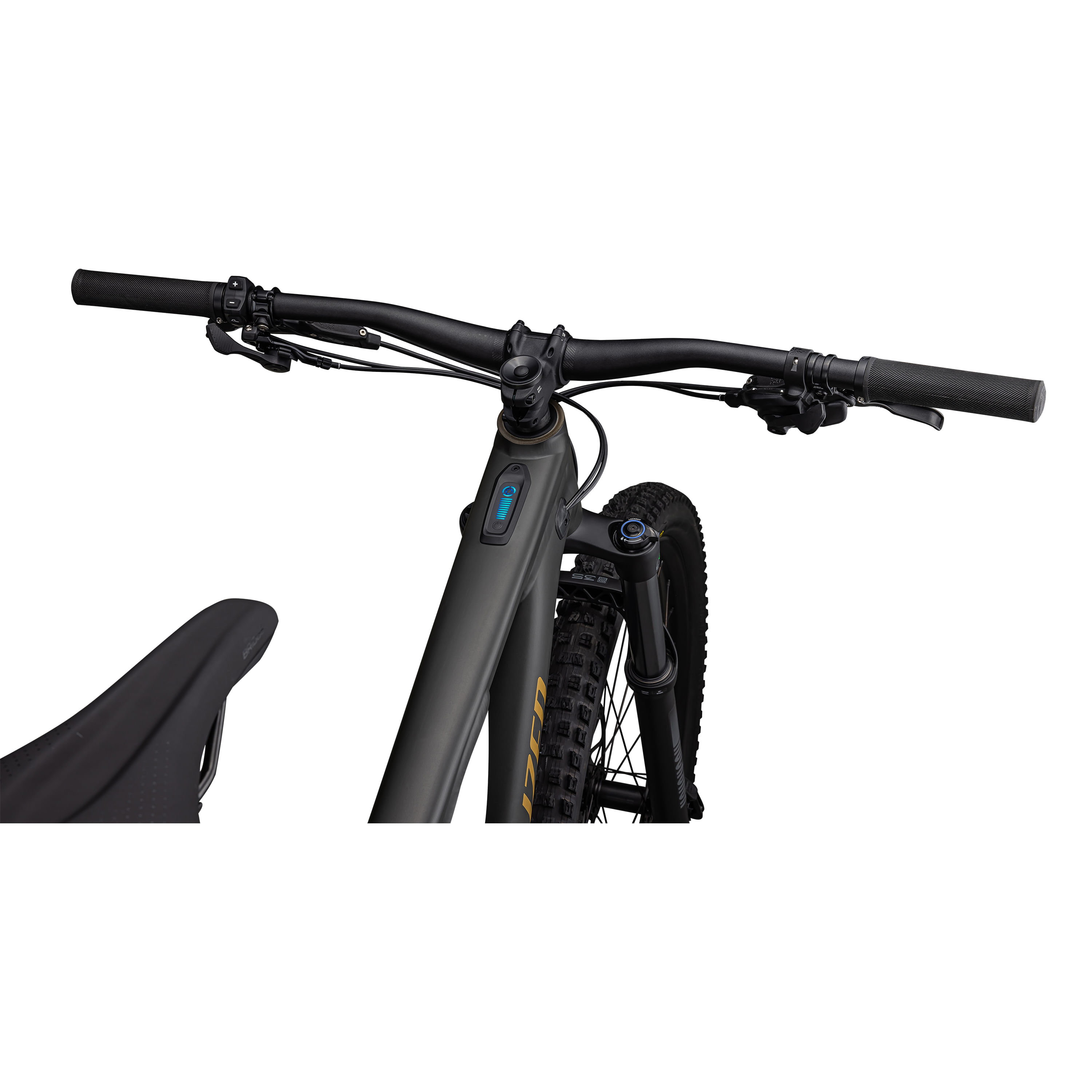 Specialized-Turbo-Levo-Alloy-Bike---2025-Satin-Dark-Moss-Green---Harvest-Gold