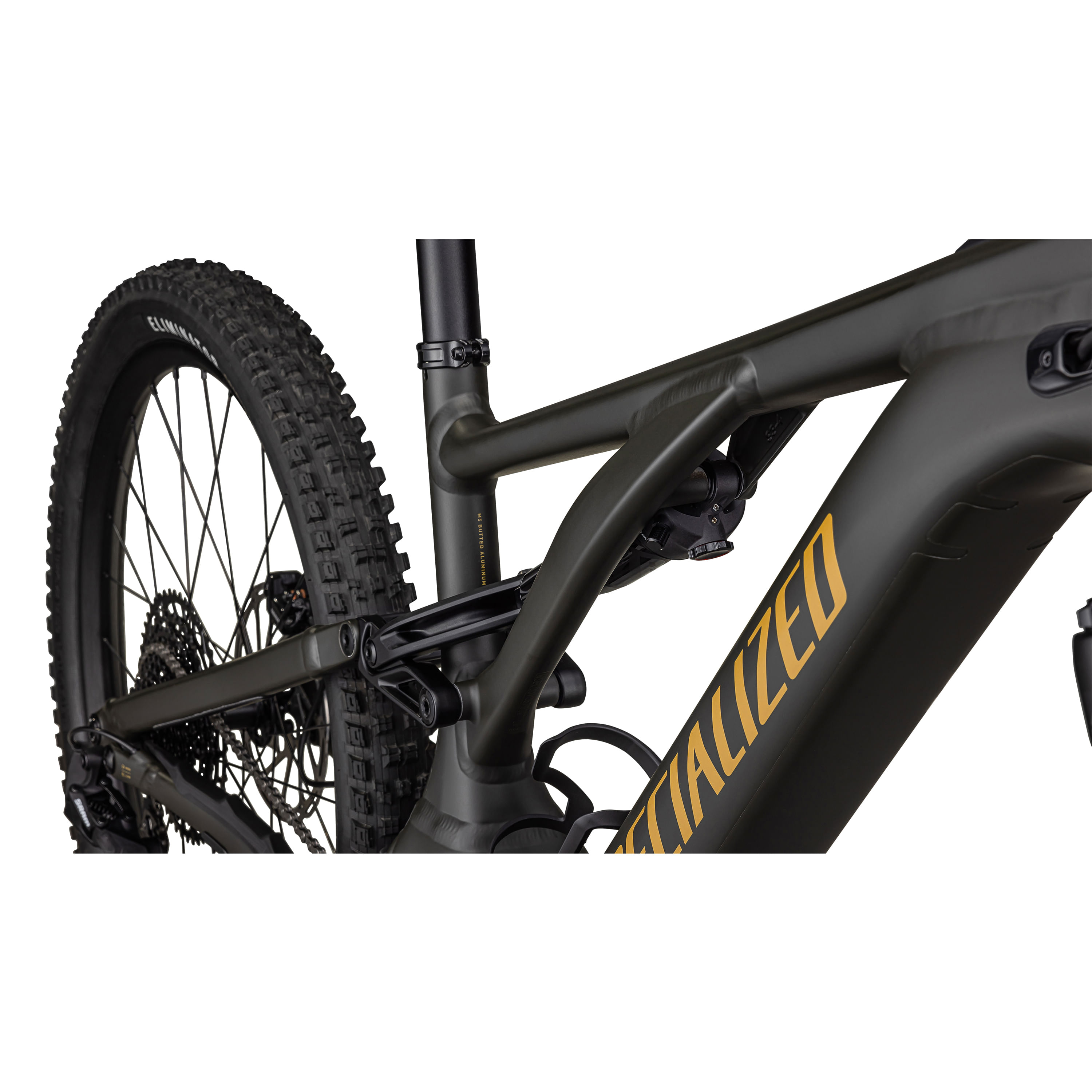 Specialized-Turbo-Levo-Alloy-Bike---2025-Satin-Dark-Moss-Green---Harvest-Gold