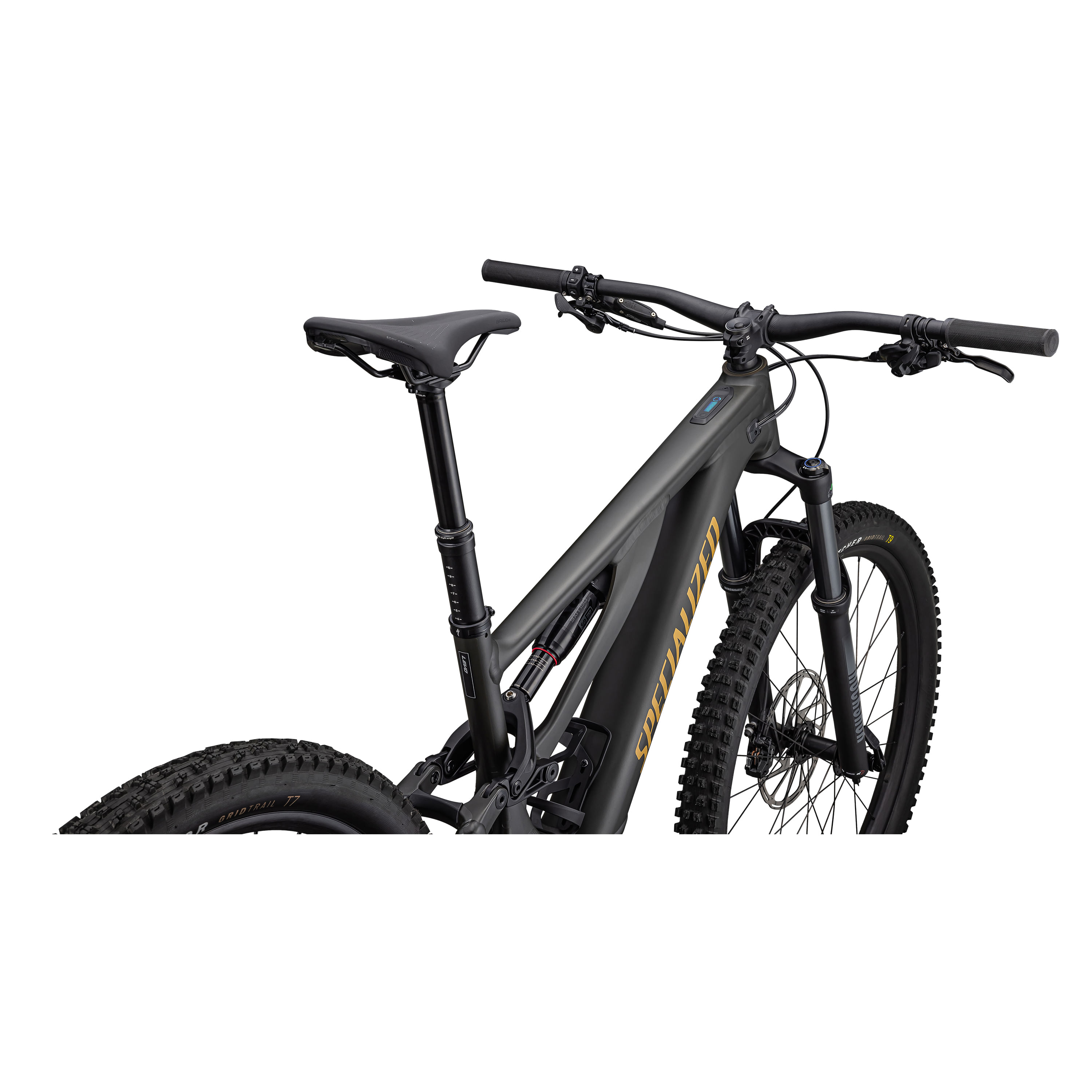 Specialized-Turbo-Levo-Alloy-Bike---2025-Satin-Dark-Moss-Green---Harvest-Gold