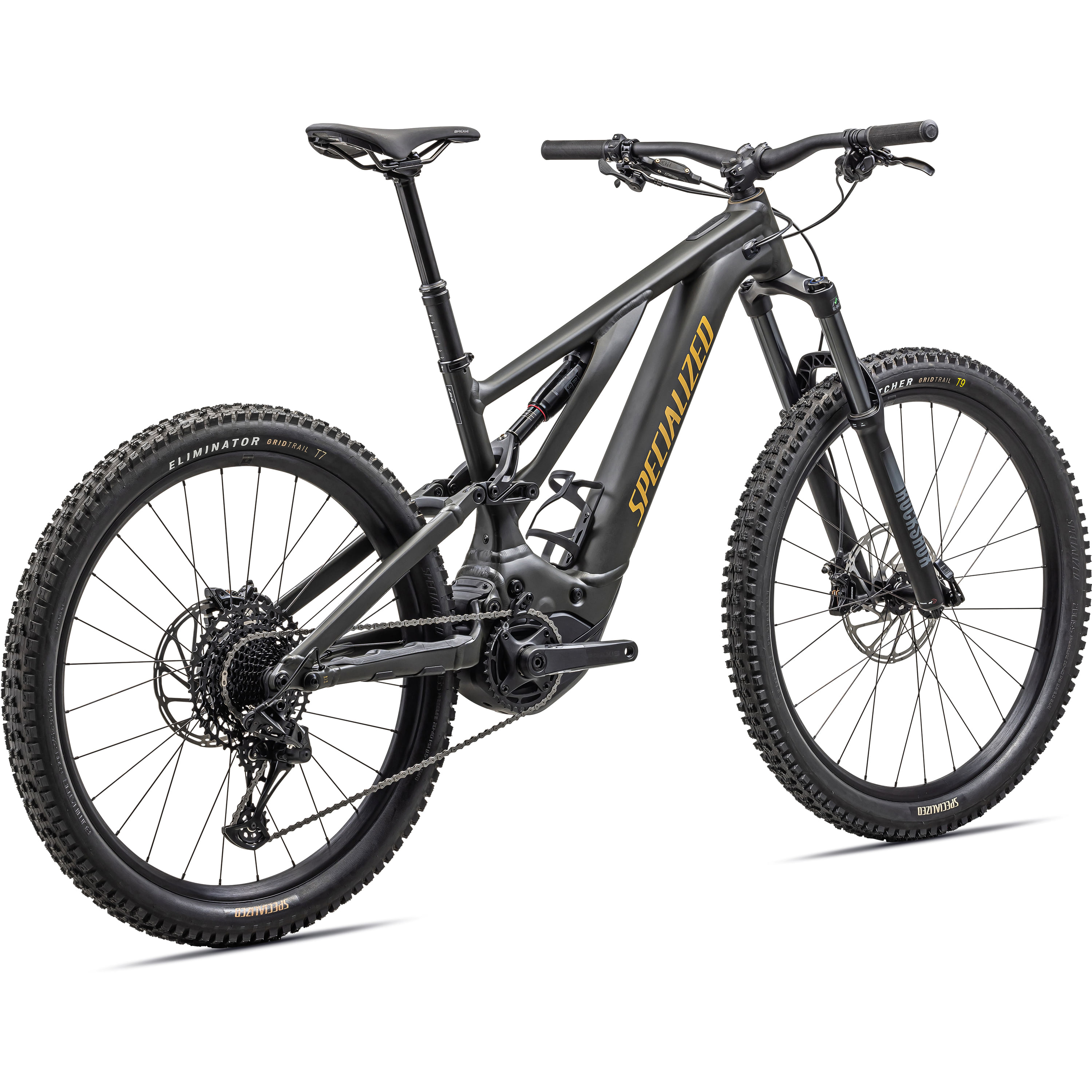 Specialized-Turbo-Levo-Alloy-Bike---2025-Satin-Dark-Moss-Green---Harvest-Gold