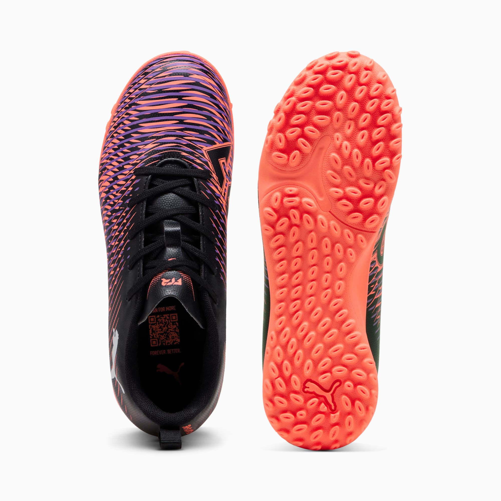 Puma-Future-8-Play-Firm-Ground-Artificial-Ground-Cleat--Youth-PUMA-Black---PUMA-White---Glowing-Red