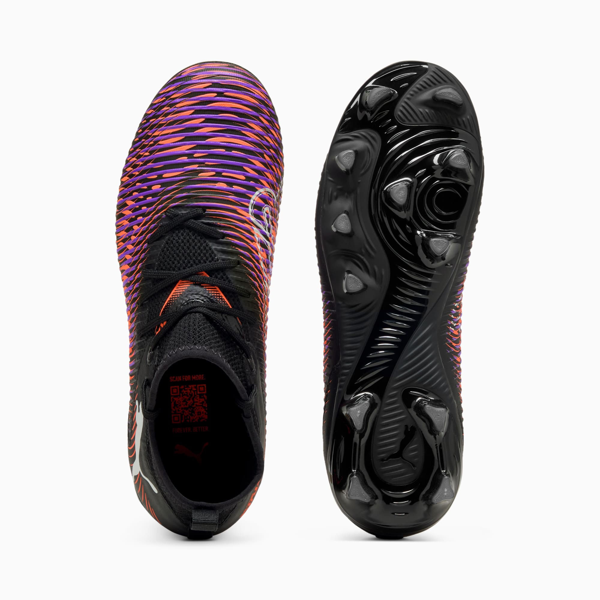 Puma-Future-8-Match-Firm-Ground-Artificial-Ground-Cleat---Youth-PUMA-Black---PUMA-White---Glowing-Red