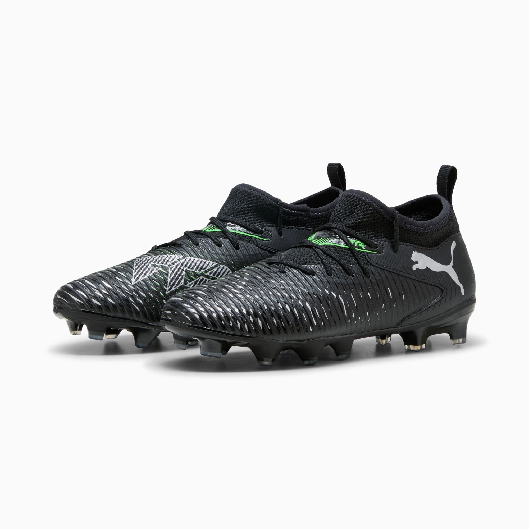 Puma-Future-8-Match-Firm-Ground-Artificial-Ground-Cleat---Youth-PUMA-Black---Cool-Light-Gray---Fluo-Green