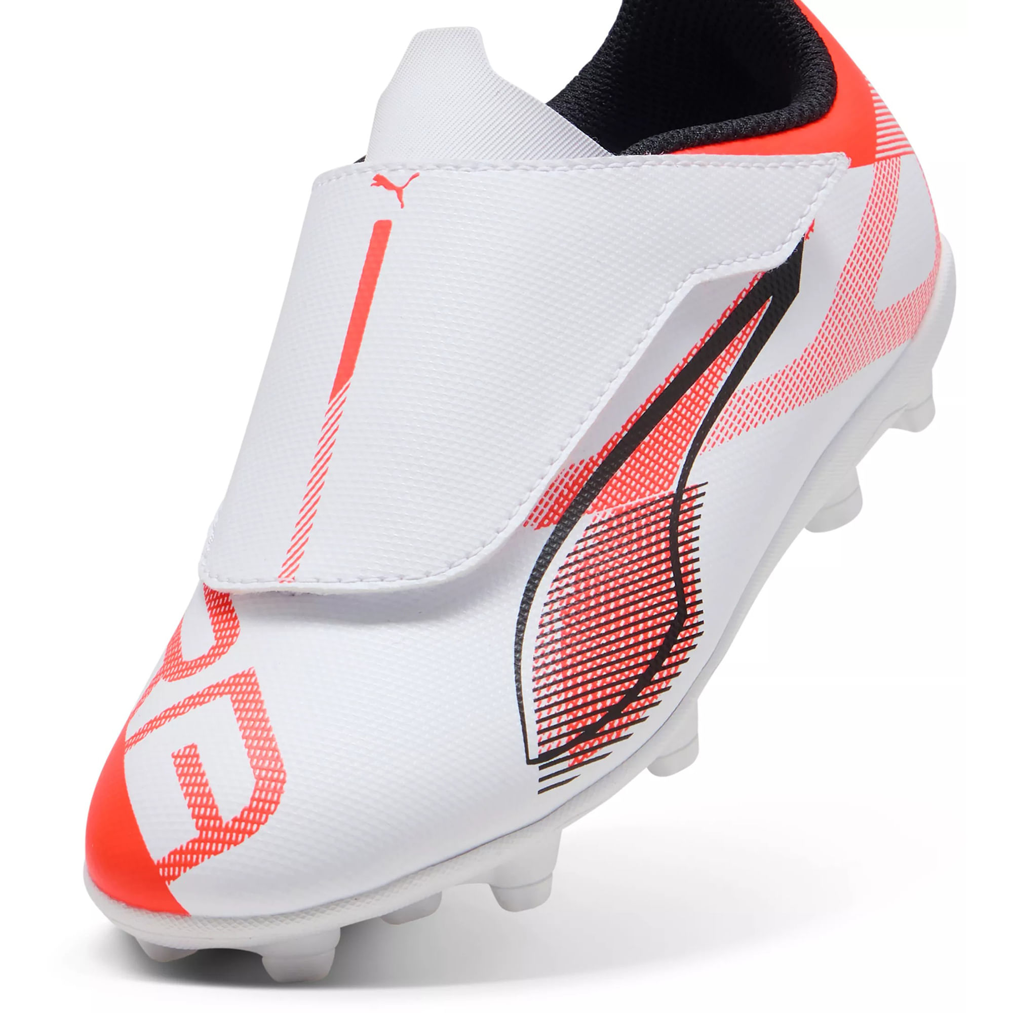 Puma-Ultra-5-Play-Rb-Firm-Ground-Artificial-Ground-Cleat---Youth-PUMA-White---PUMA-Black---Glowing-Red