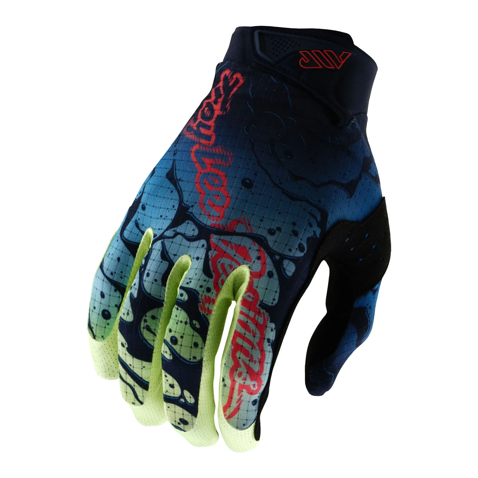 Troy-Lee-Designs-Air-Drop-Glove---Youth--Glo-Yellow---Dark-Navy