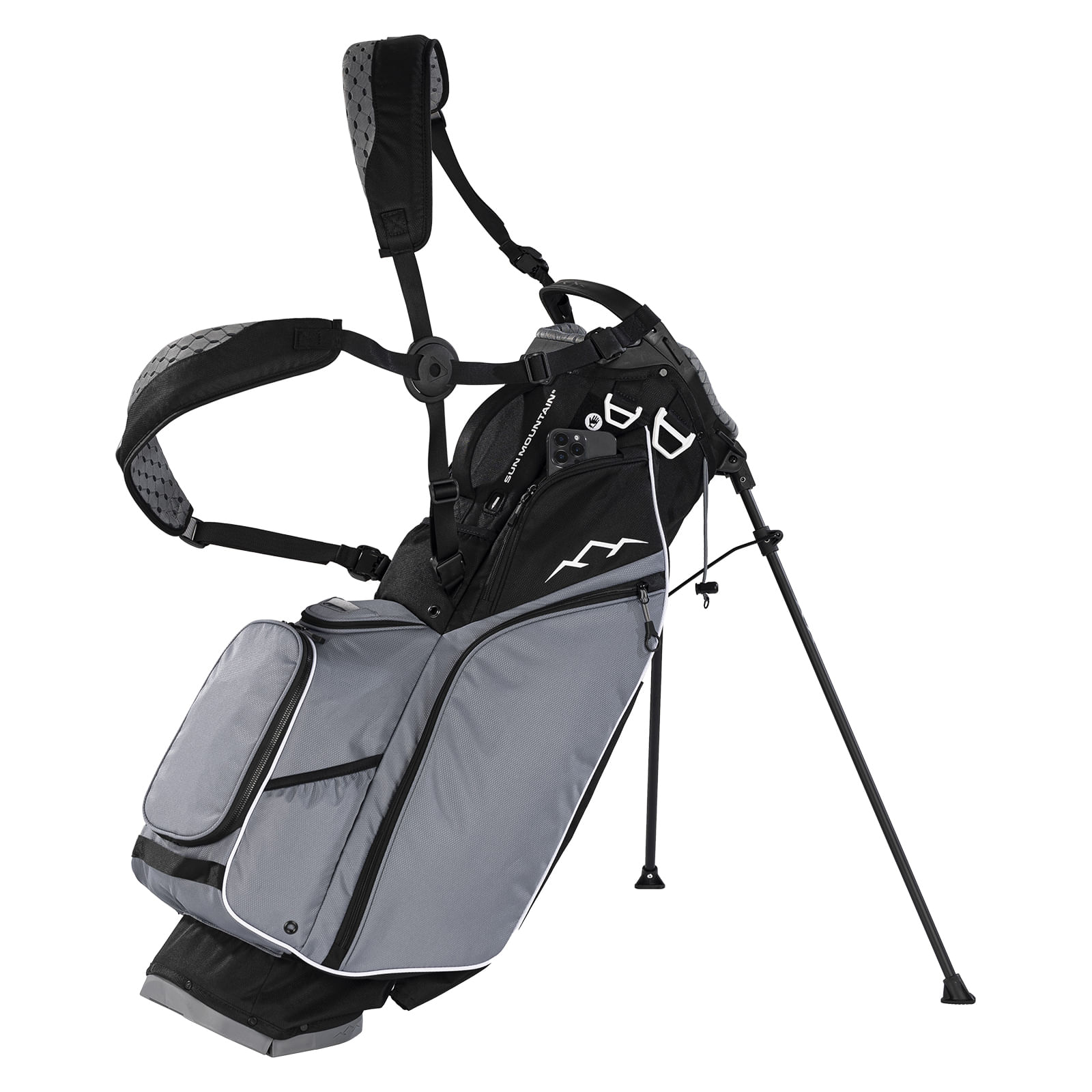 Sun-Mountain-Eclipse-E-3.5-4-Way-Golf-Stand-Bag---2025-Black---Nickel---White
