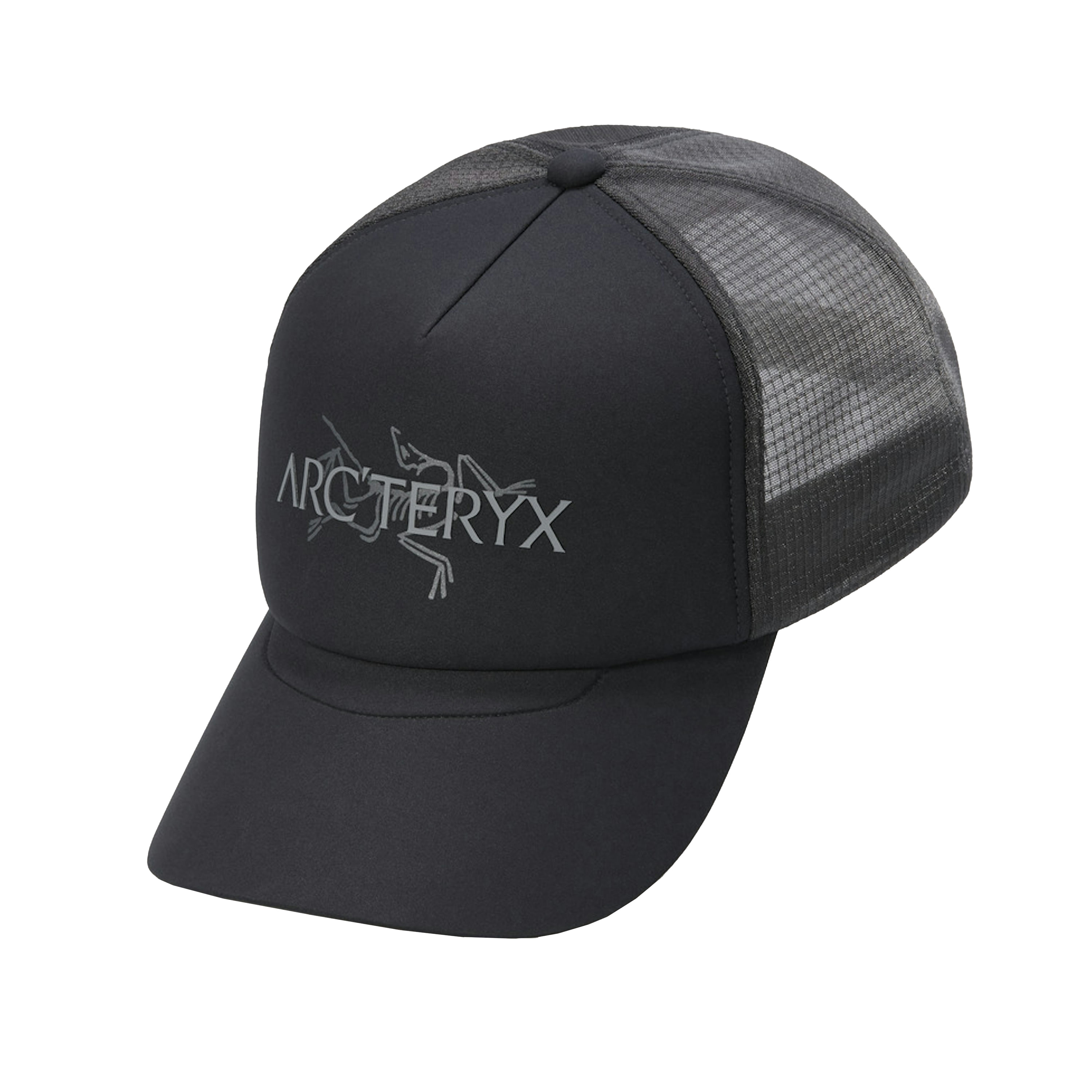 Arc-teryx-Bird-Word-Trucker-Curved-Hat-Black---Cloud