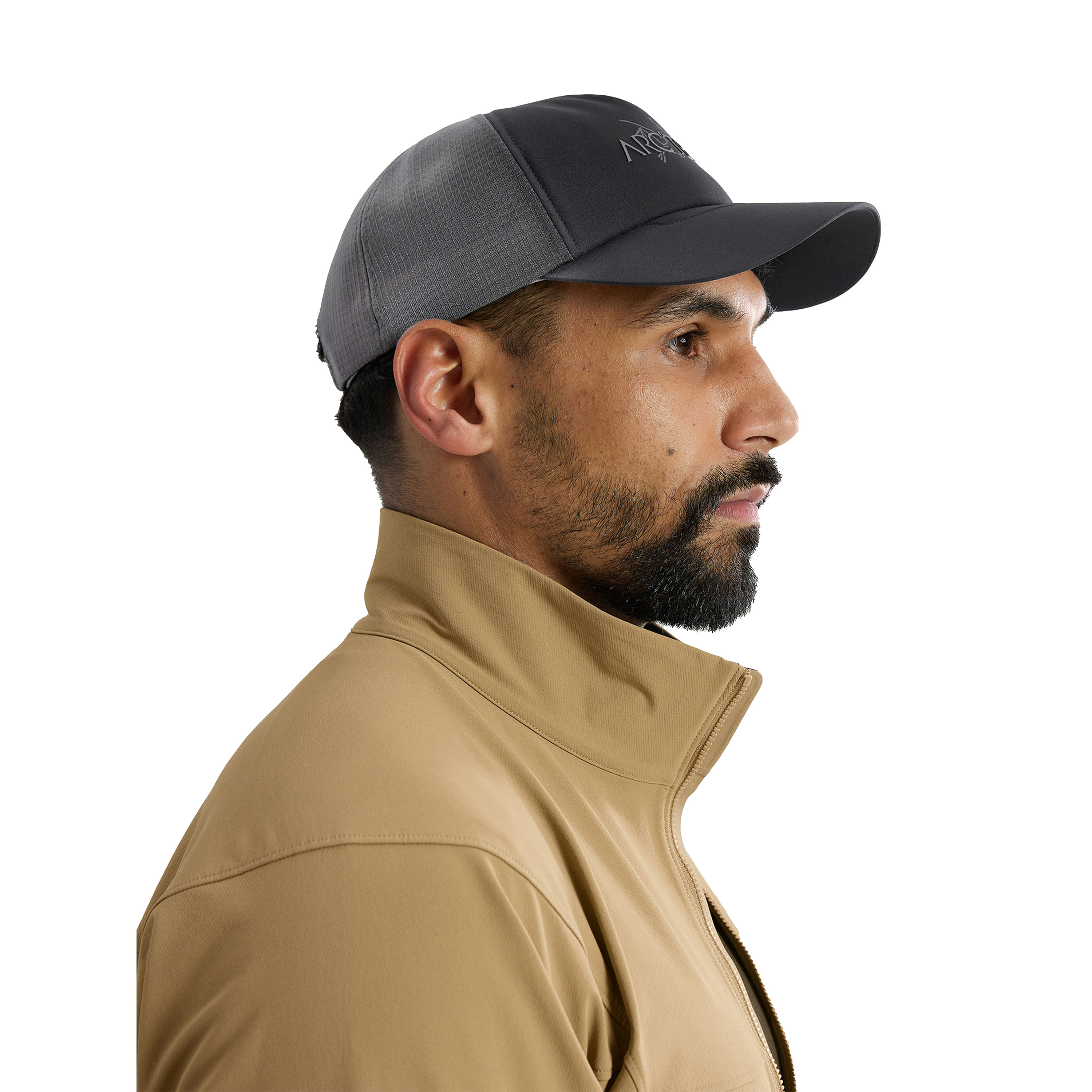 Arc-teryx-Bird-Word-Trucker-Curved-Hat-Black---Cloud