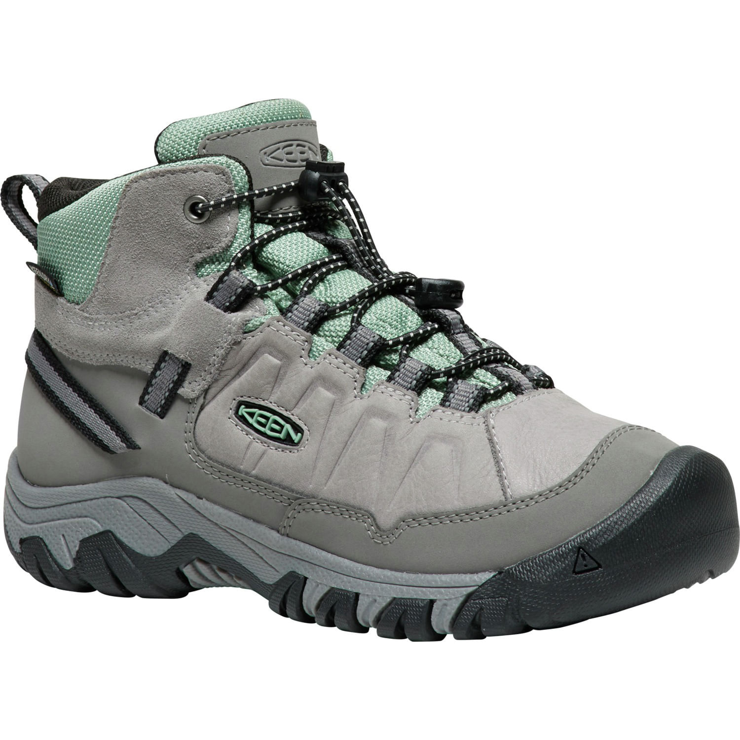 KEEN-Boot-Targhee-IV-Mid-Boot---Youth-Alloy---Granite-Green