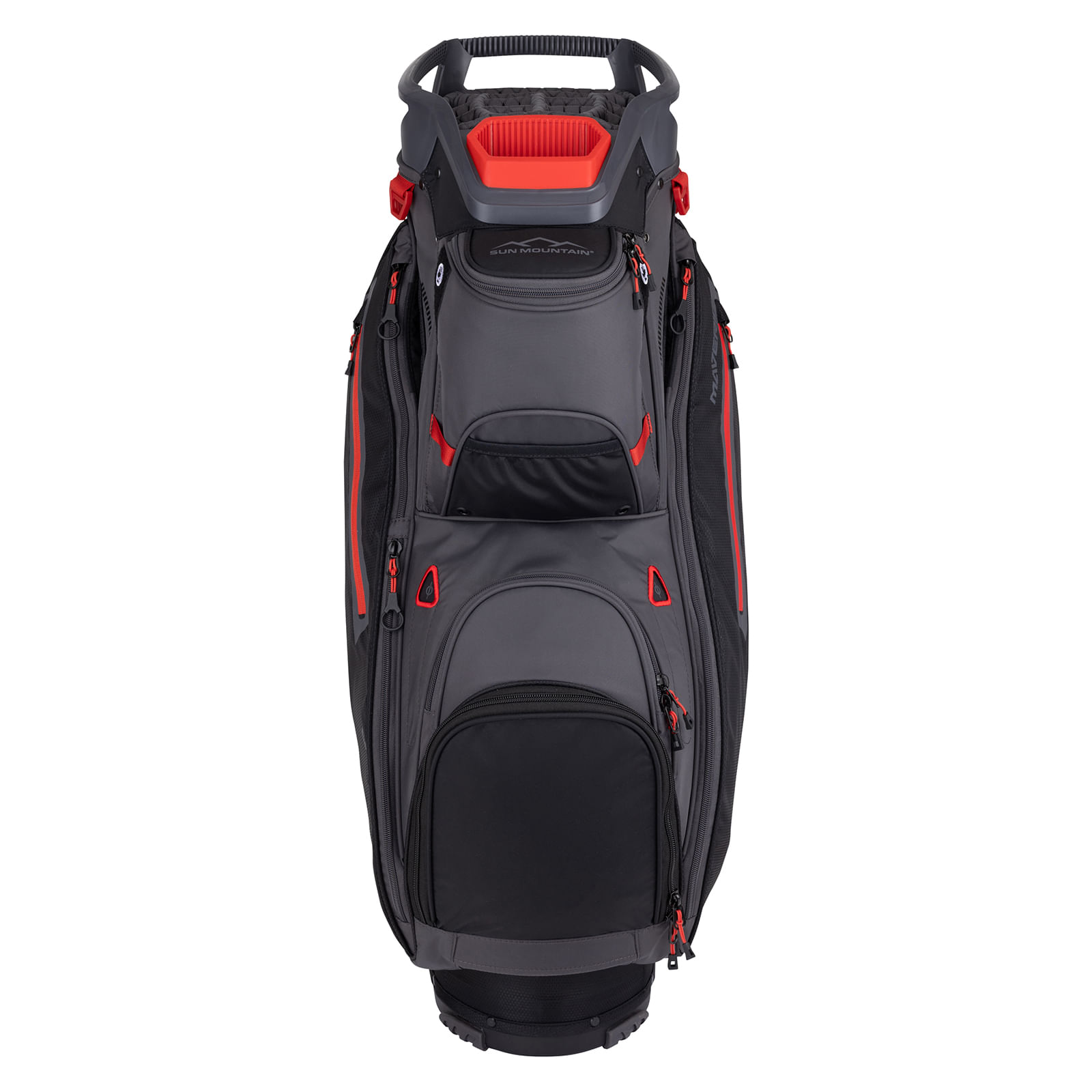 Sun-Mountain-Maverick-Cart-Bag---2025-Black---Steel---Red