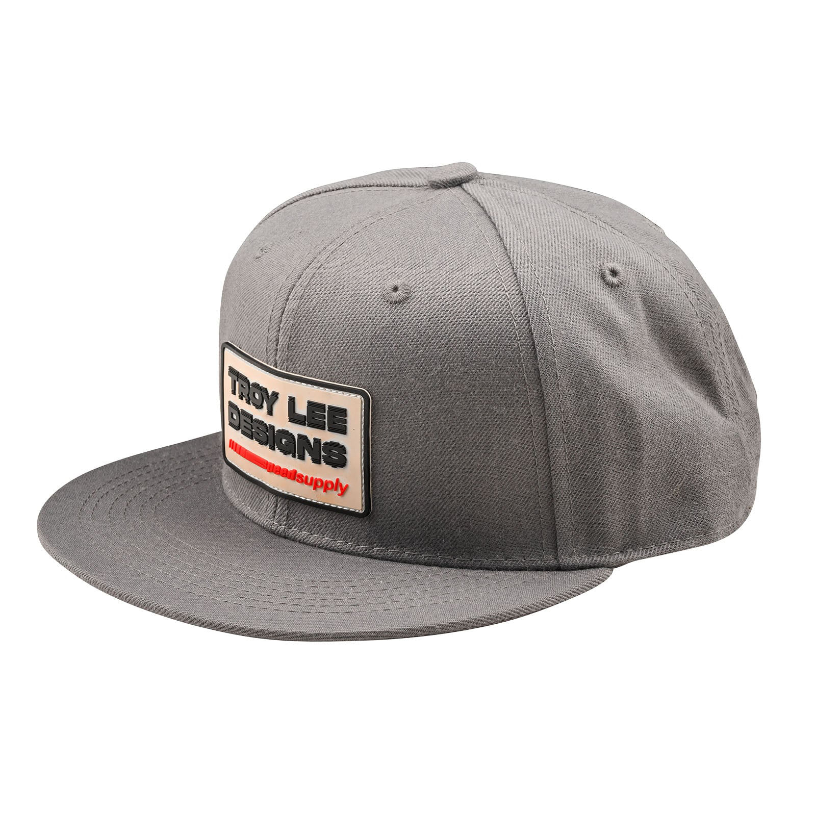 Troy-Lee-Designs-Snapback-Flat-Bill-Factory-Hat-Smoke-Blue