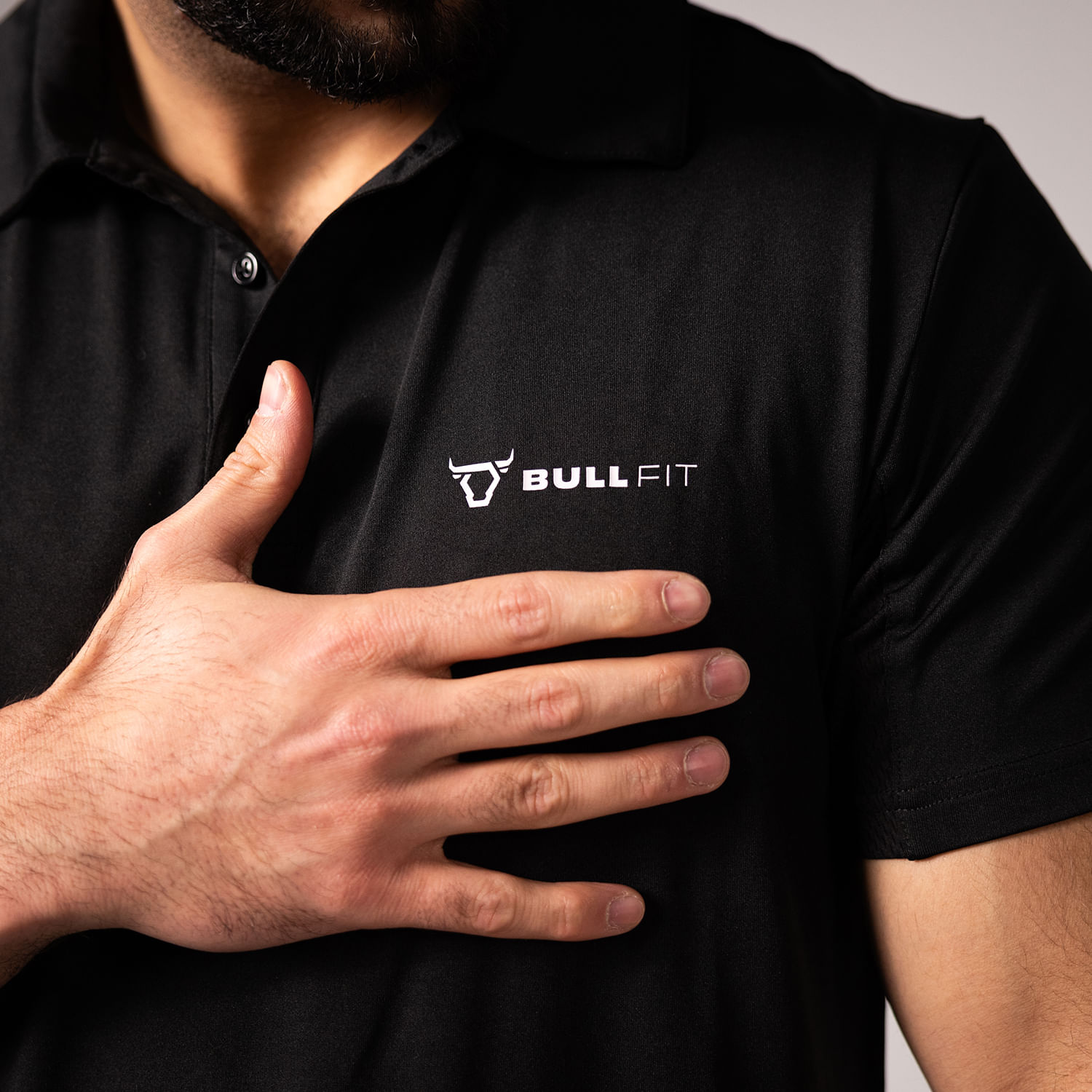 BullFit-Yolo-Perormance-Polo-Black