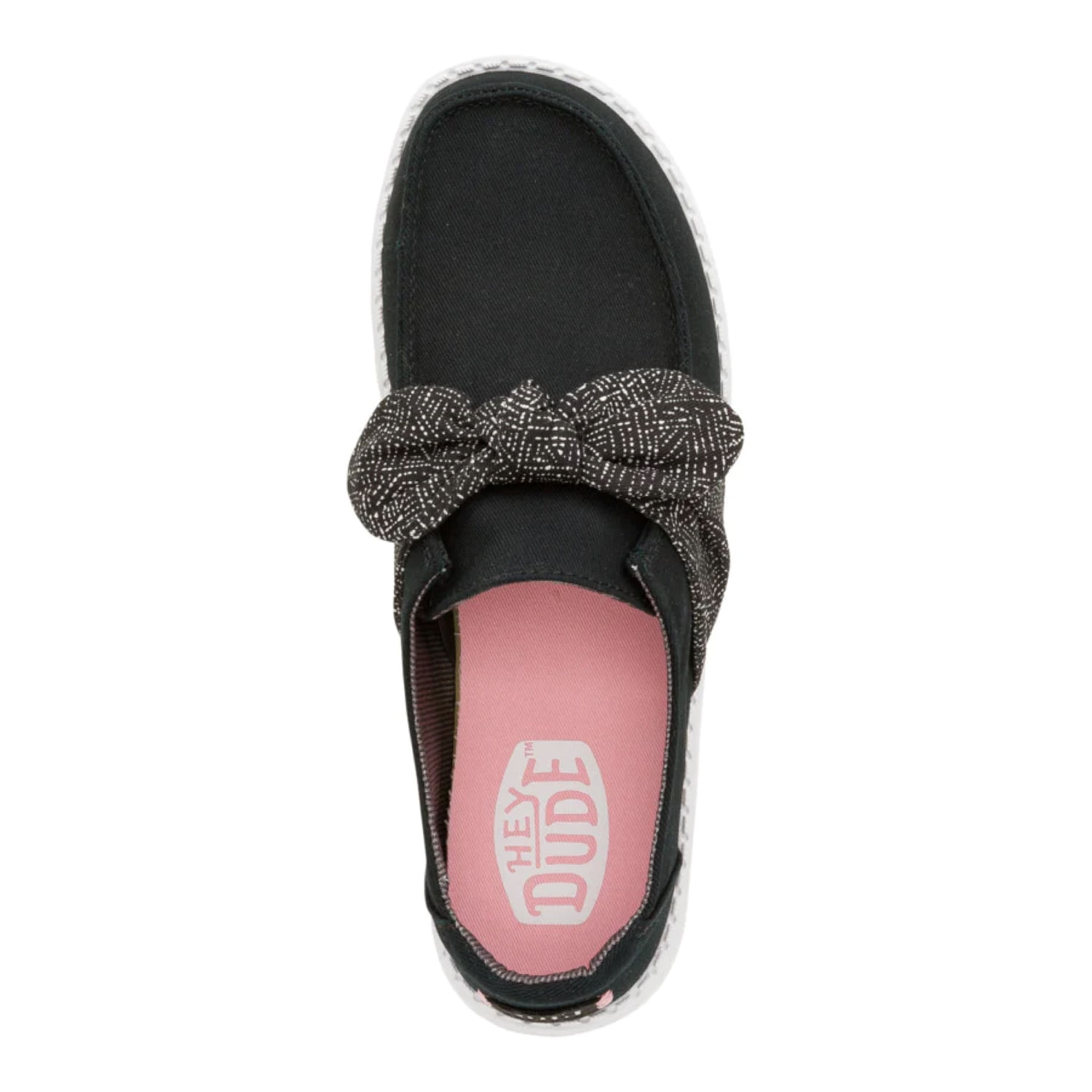 Hey-Dude-Wendy-Bow-Essentials-Shoe---Youth-Black