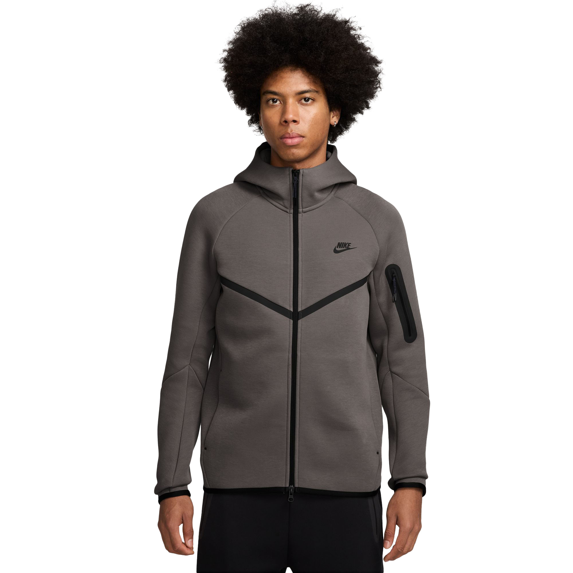 Nike-Tech-Full-Zip-Windrunner-Hoodie---Men-s-Cave-Stone---Black