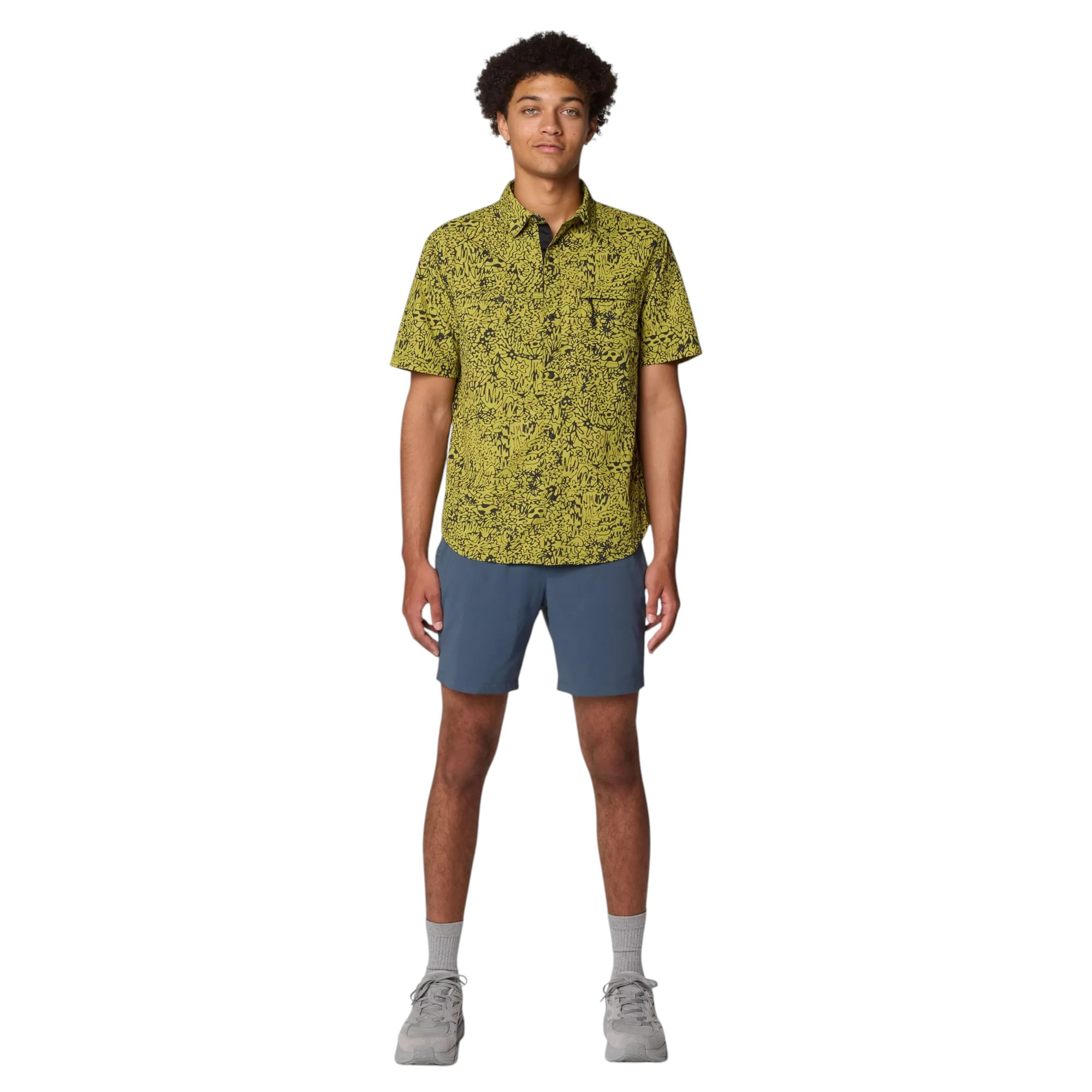 Mountain-Hardwear-Stryder-Short-Sleeve-Shirt---Men-s-Moon-Moss-Forager-Print