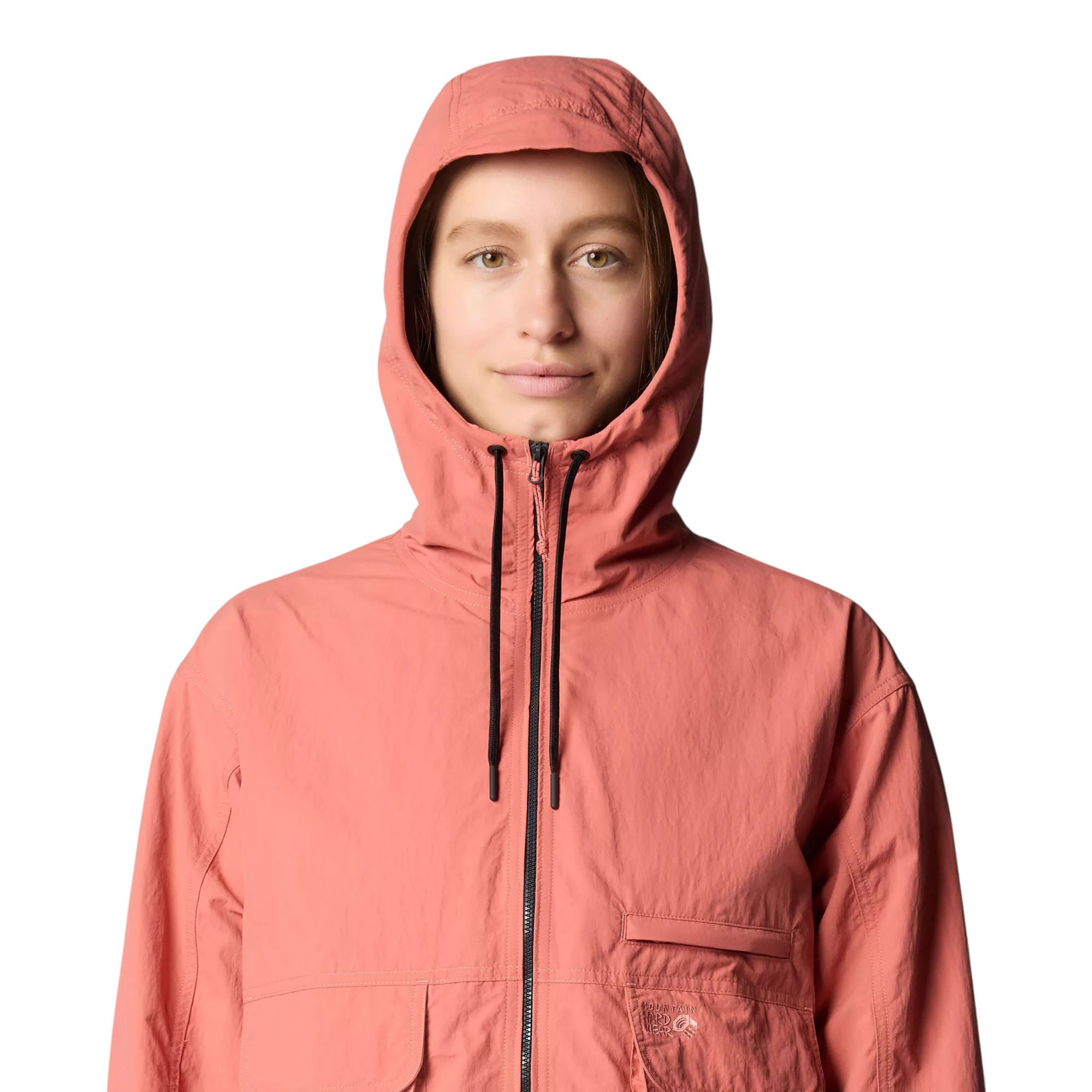Mountain Hardwear Womens Polartec Double Brushed Full Zip Jacket (Blac