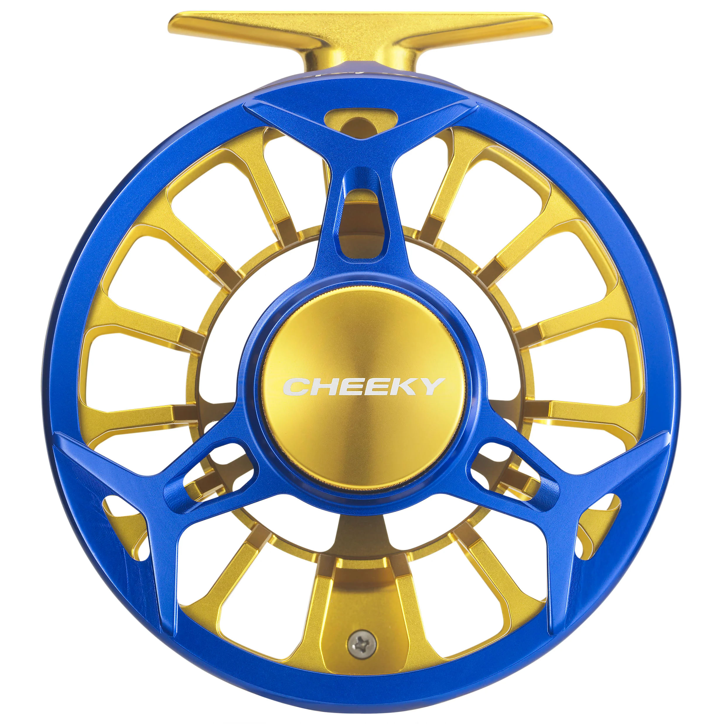 Cheeky-Spray-Fly-Reel-Electric-Blue-Gold