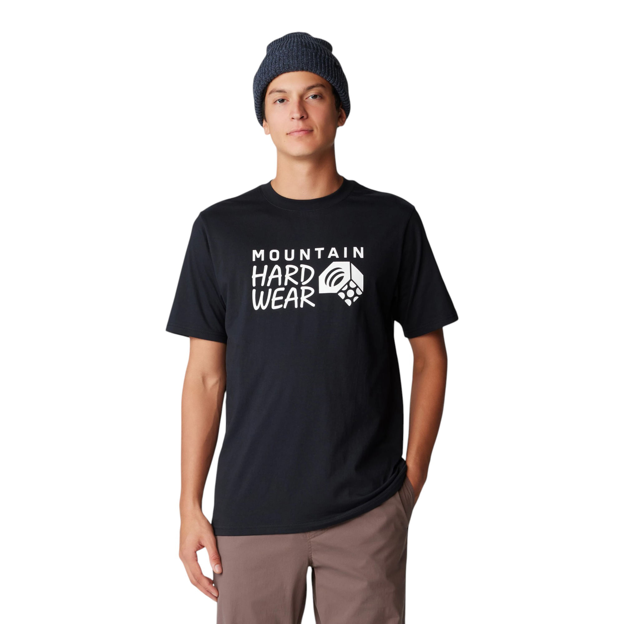 Mountain-Hardwear-MHW-Logo-Short-Sleeve-Shirt---Men-s-Black