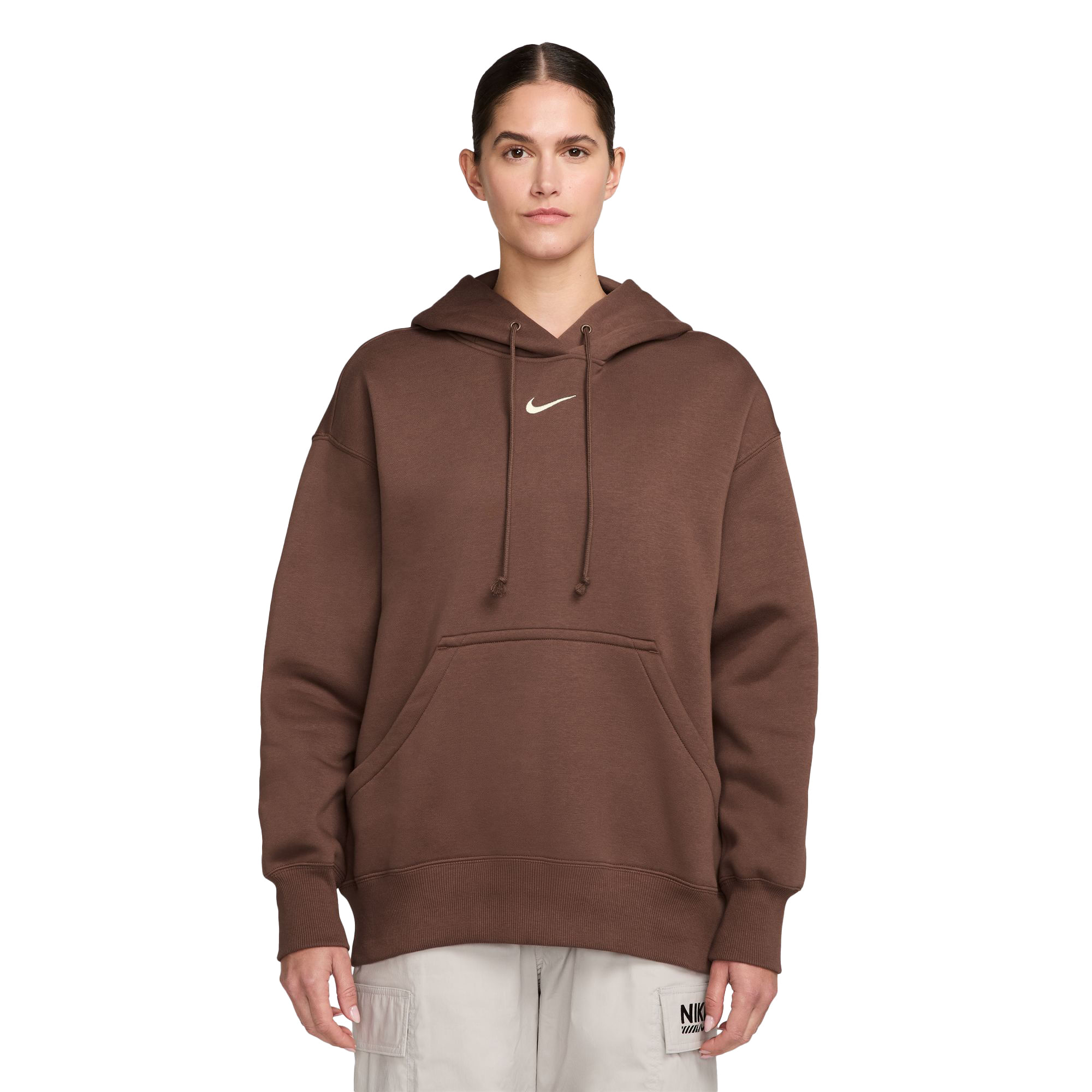 Nike-Sportswear-Phoenix-Fleece-Oversized-Pullover-Hoodie---Women-s-Fauna-Brown---Sail