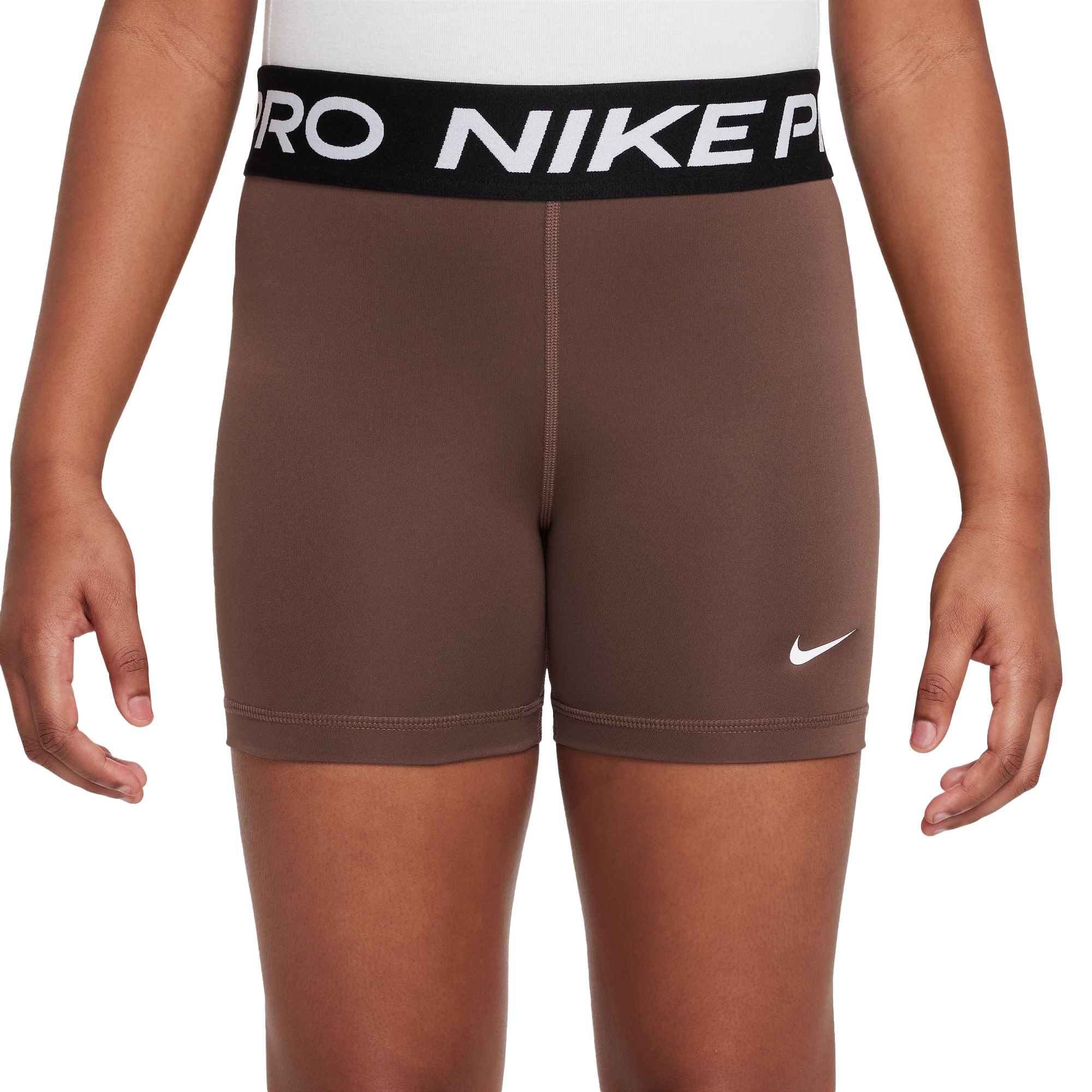 Nike-Pro-Short---Girl-s-Fauna-Brown---White
