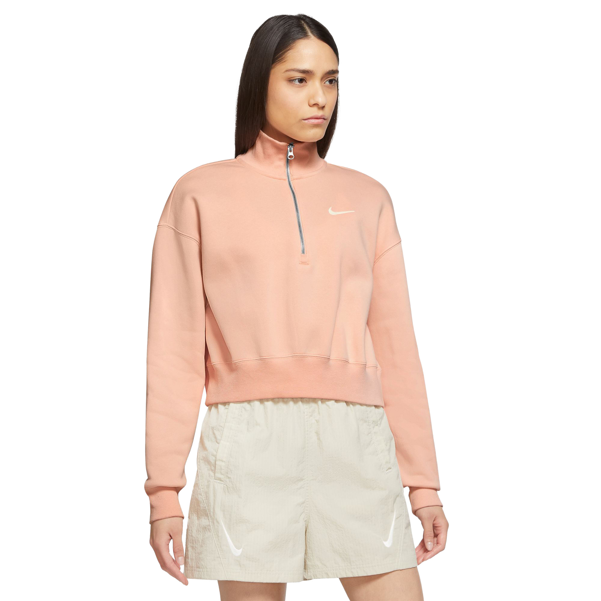 Nike Sportswear Phoenix Fleece 1/2 Zip Cropped Sweatshirt