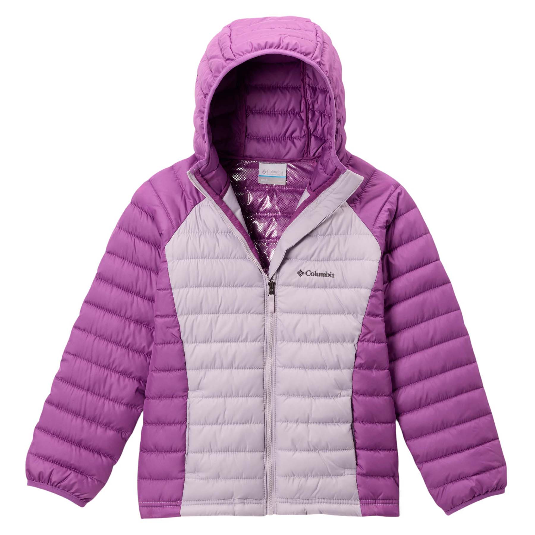 Columbia-Powder-Lite-II-Hooded-Jacket-Lavender-Pearl---Razzle
