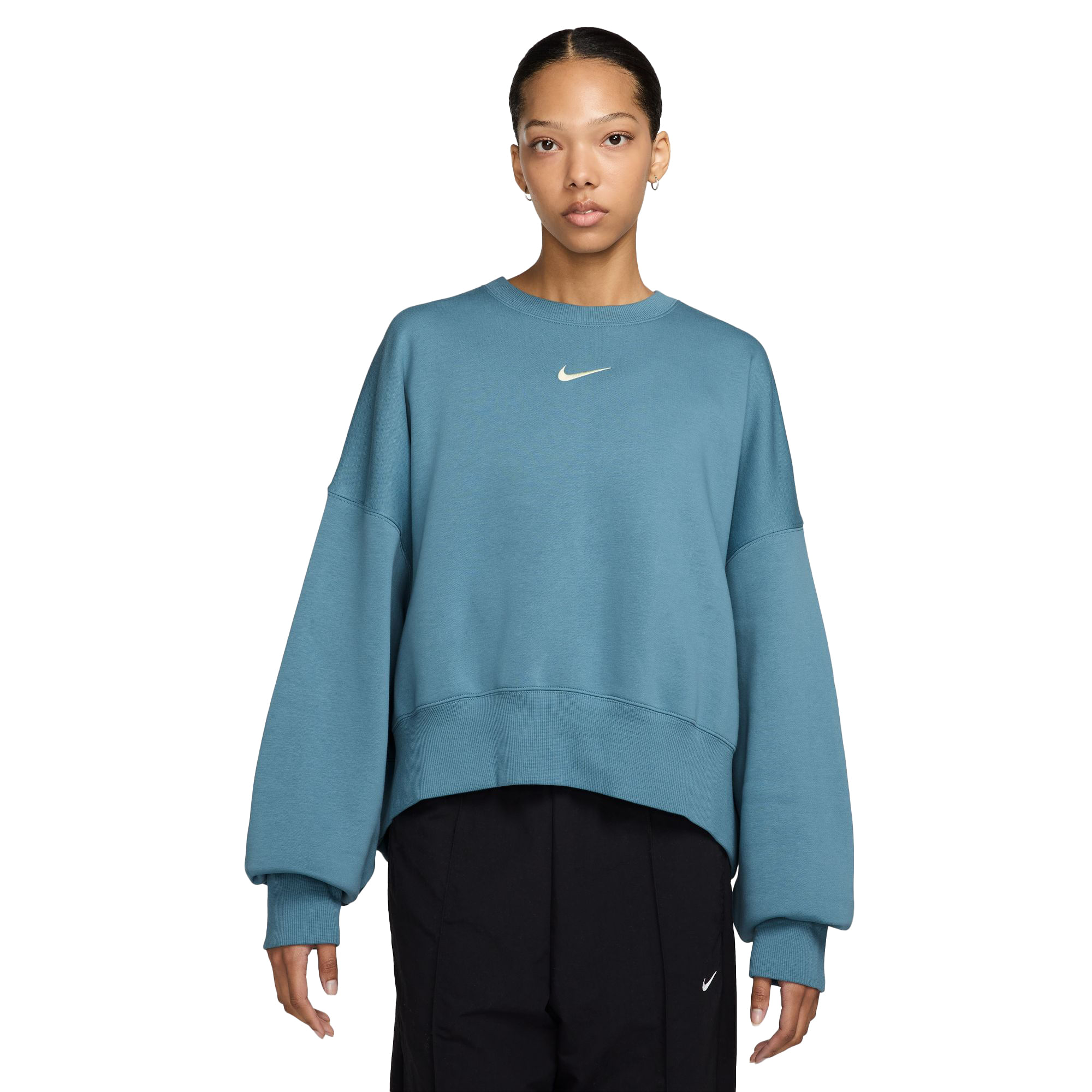 Nike-Sportswear-Phoenix-Fleece-Over-Oversized-Crewneck-Sweatshirt---Women-s-Smokey-Blue---Sail