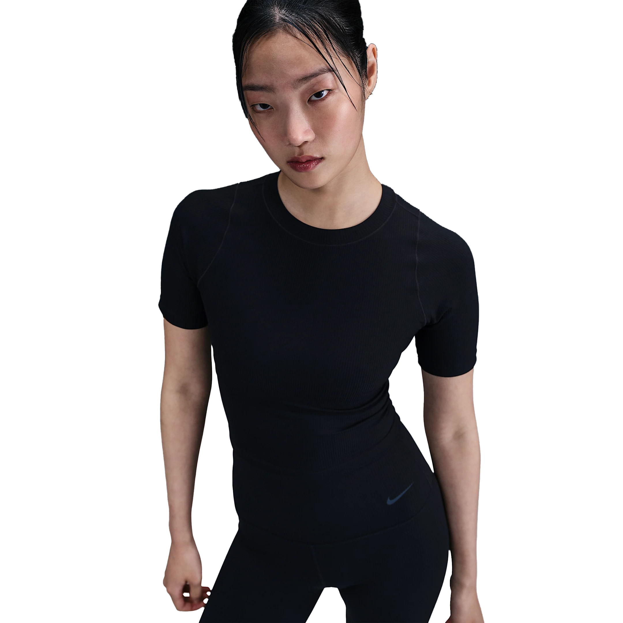 Nike Zenvy Rib Dri-FIT Short-Sleeve Top - Women's - Als.com