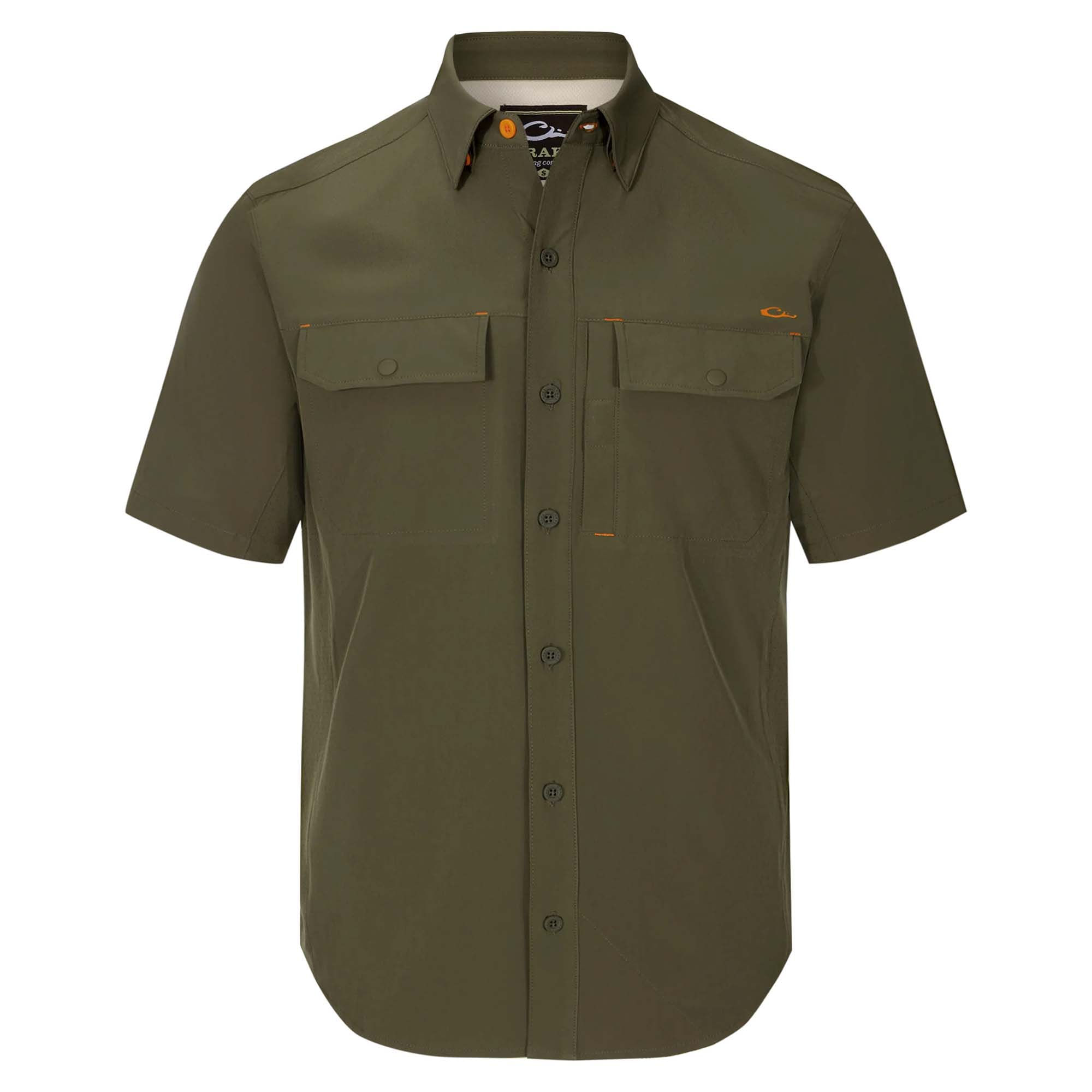 Drake-Waterfowl-Lake-Shore-Performance-Short-Sleeve-Shirt---Men-s-Crocodile