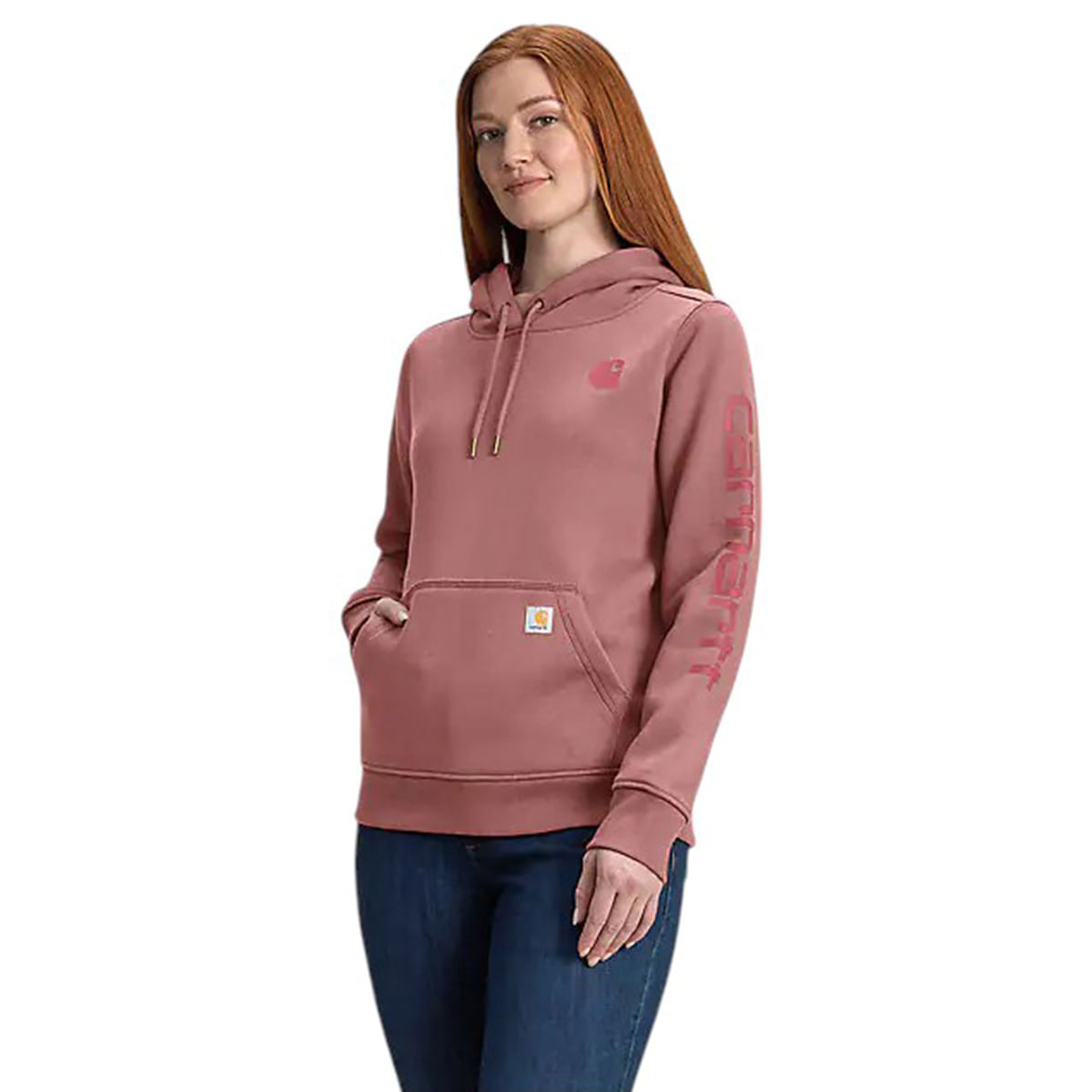 Carhartt-Clarksburg-Graphic-Sleeve-Pullover-Hoodie---Women-s-Rose-Tint-Heather