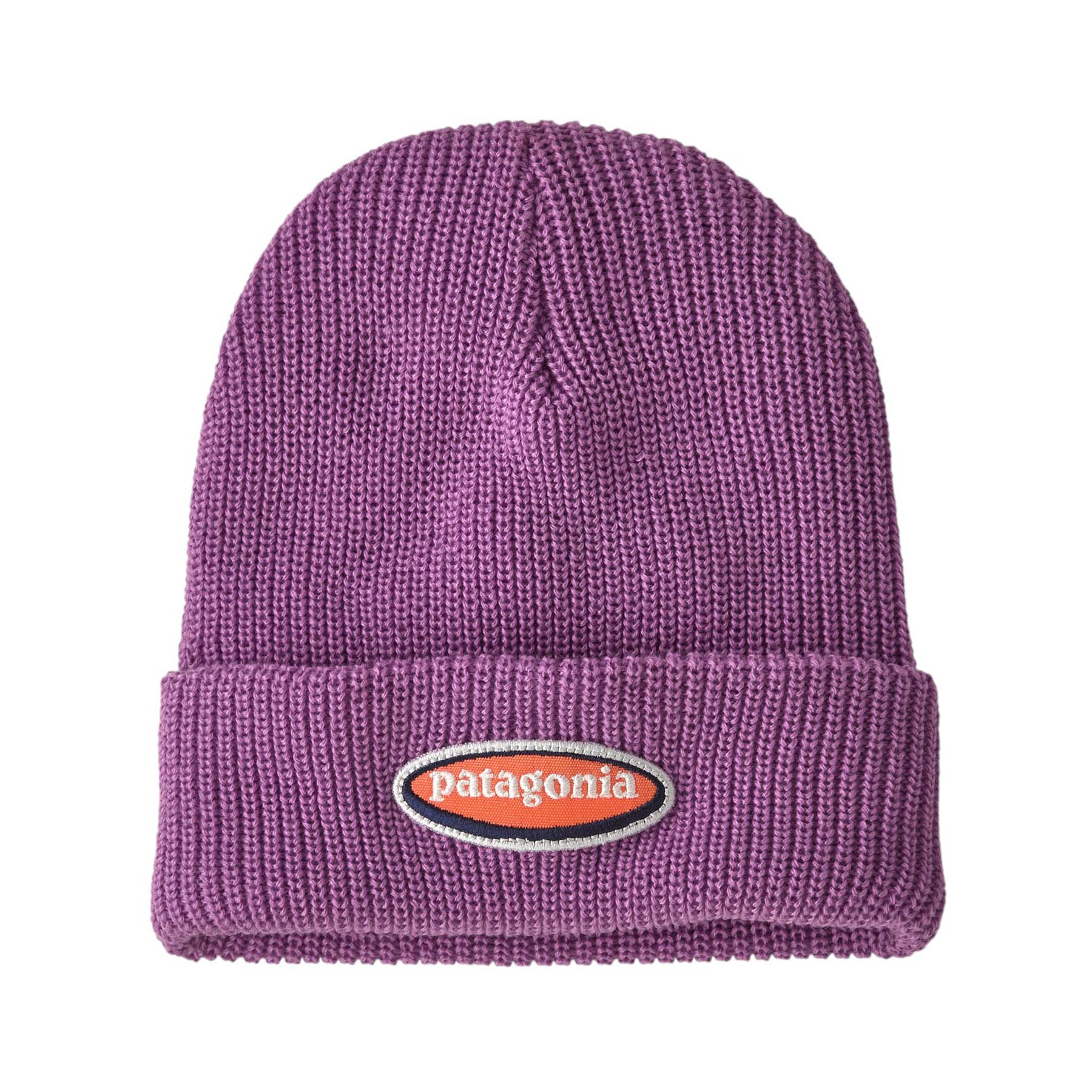 Patagonia-Logo-Beanie---Youth-Oval-Logo---Brisk-Purple