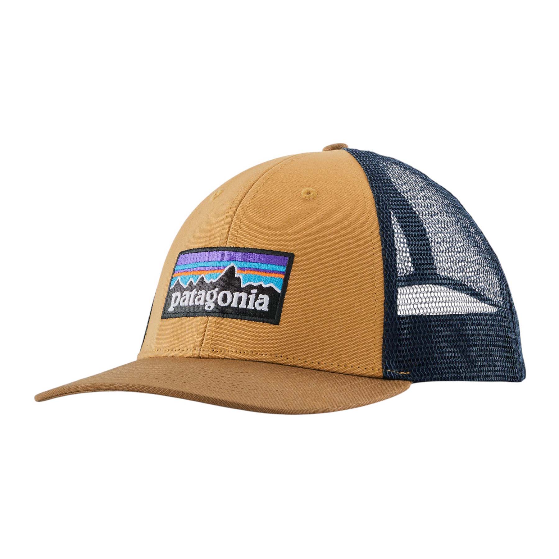 Patagonia-P-6-Logo-Lopro-Trucker-Hat-Talon-Gold