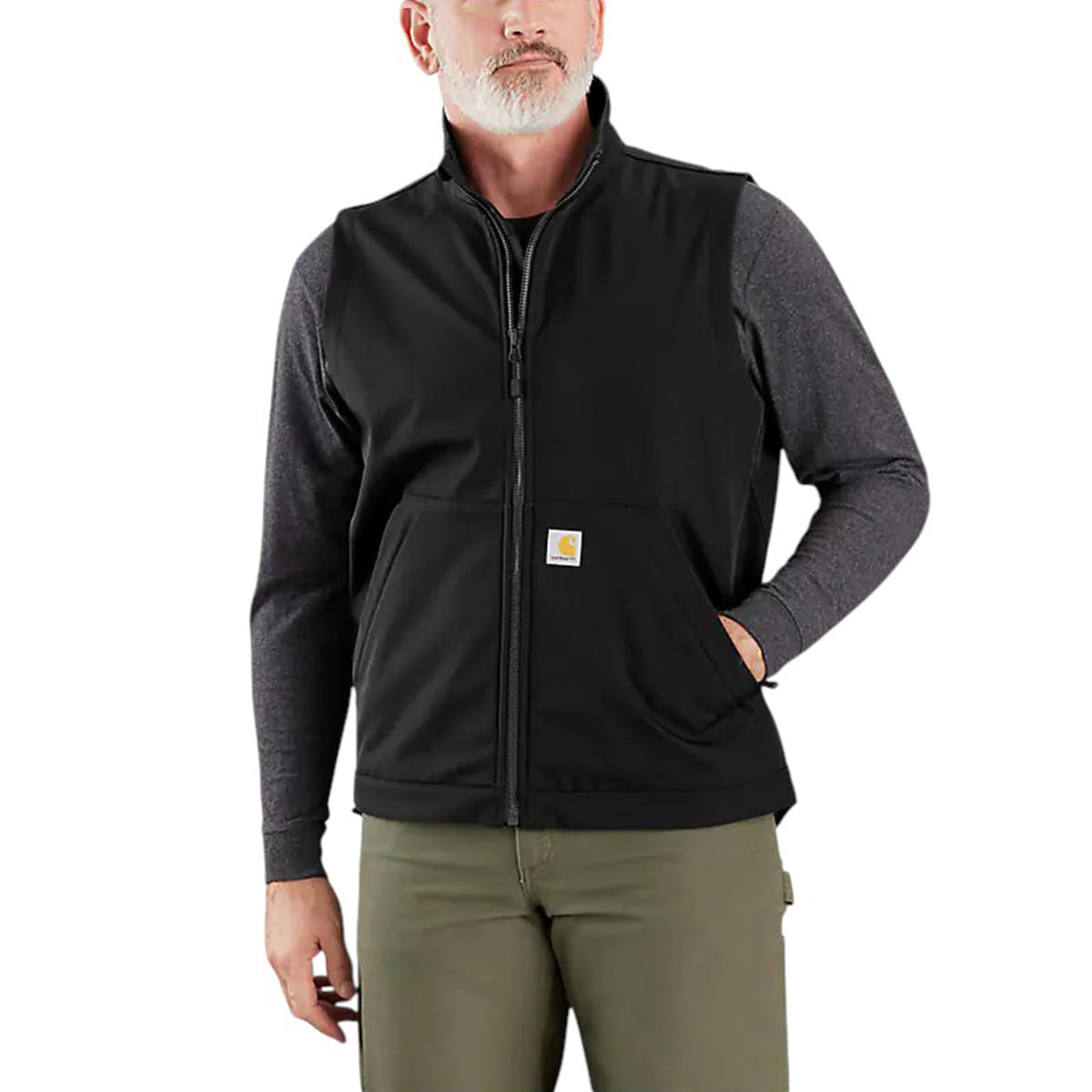 Carhartt-Rain-Defender-Relaxed-Fit-Softshell-Vest---Men-s-Black