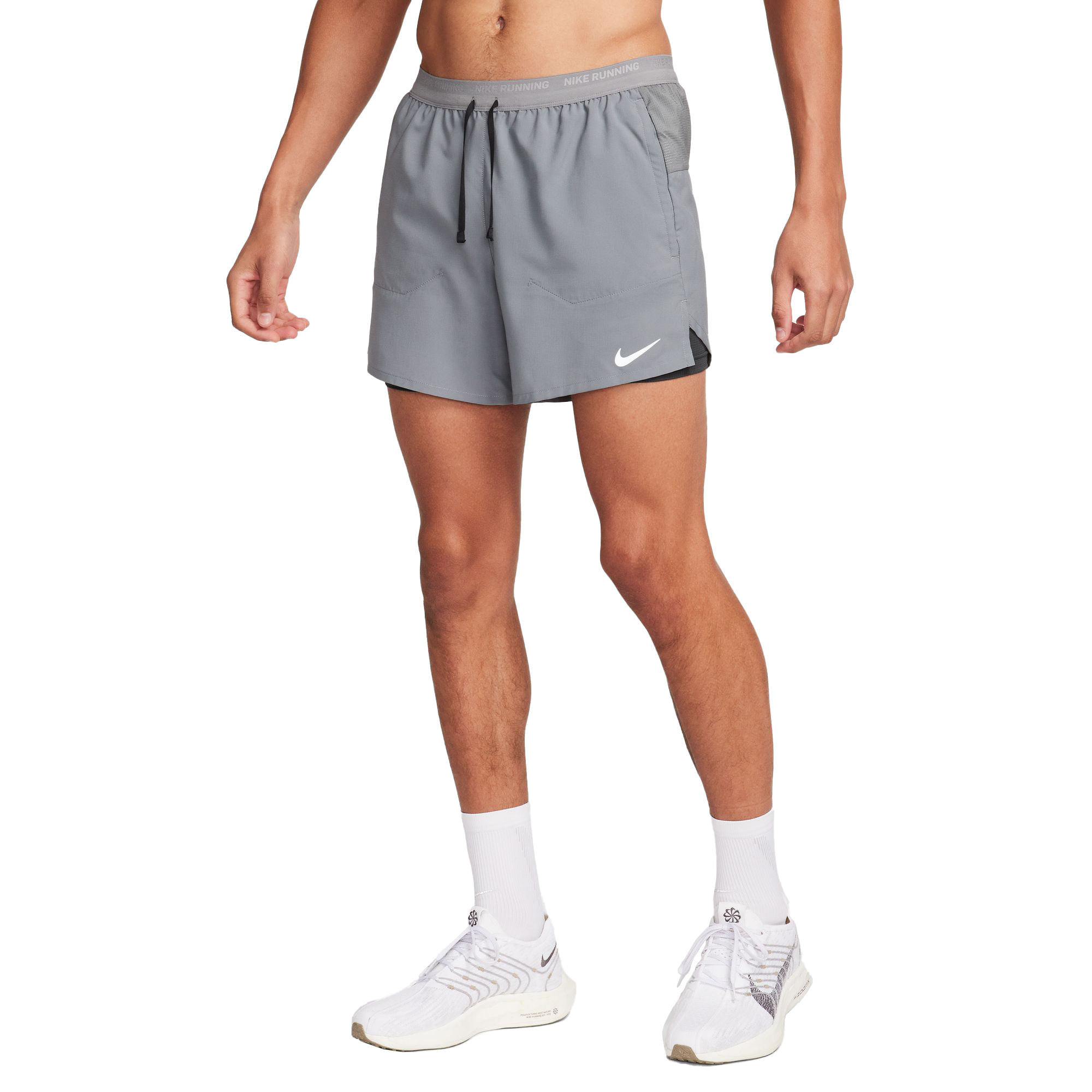 Dri Fit Nike Essential Shorts Grey Nike Stride Dri-FIT 5