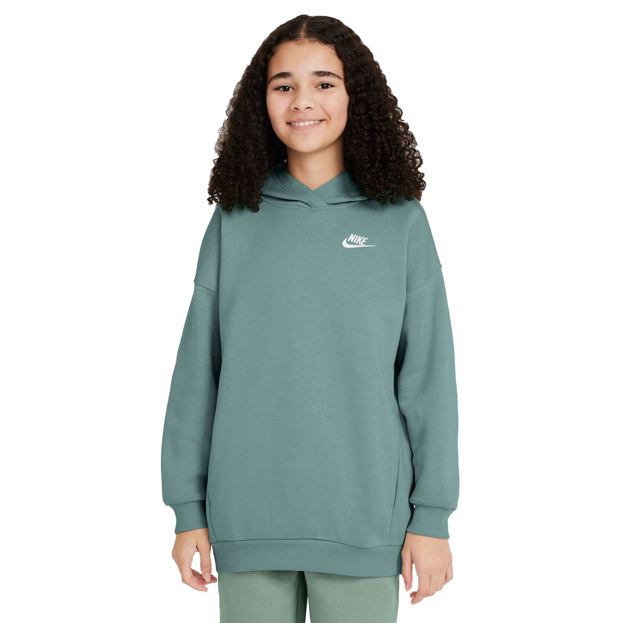 Nike NSW Club Fleece Oversized Pullover Hoody - Girls' - Als.com