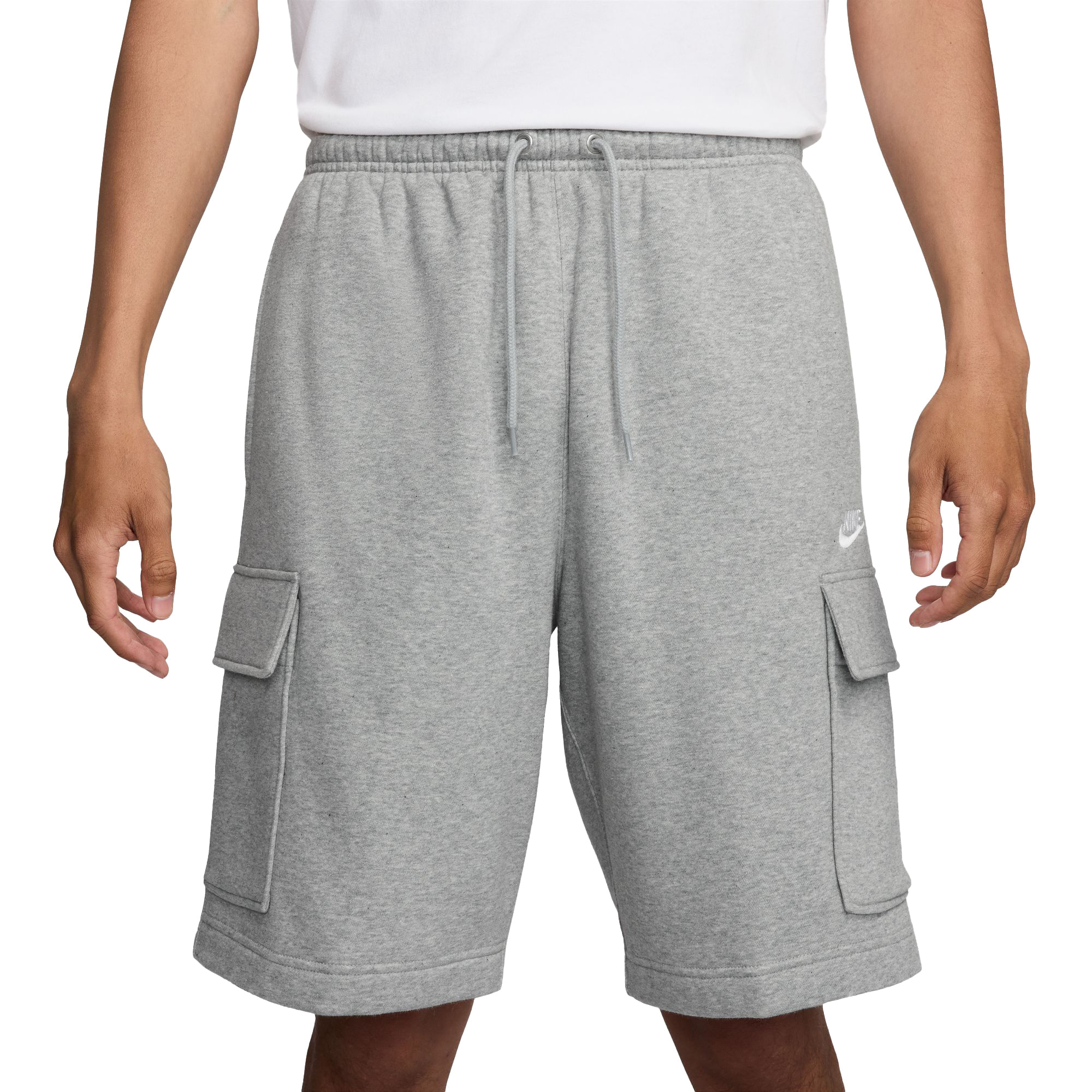 Nike-Club-BB-Cargo-Short---Men-s-Dark-Grey-Heather---Light-Smoke-Grey---White