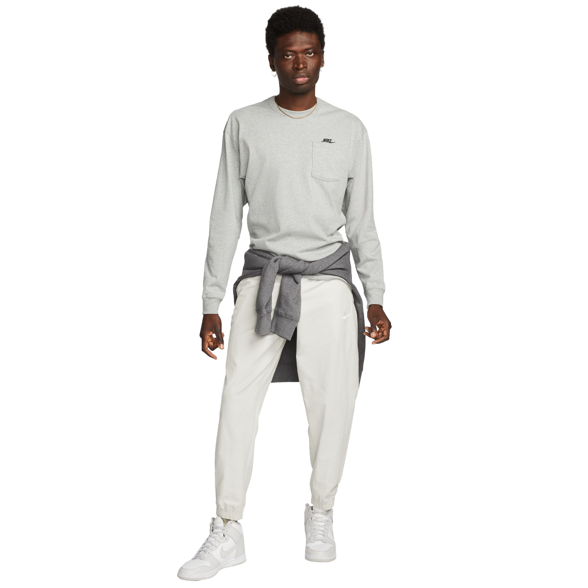 Nike-NSW-Premium-Essential-Long-Sleeve-Parka---Men-s-Dark-Grey-Heather---Black