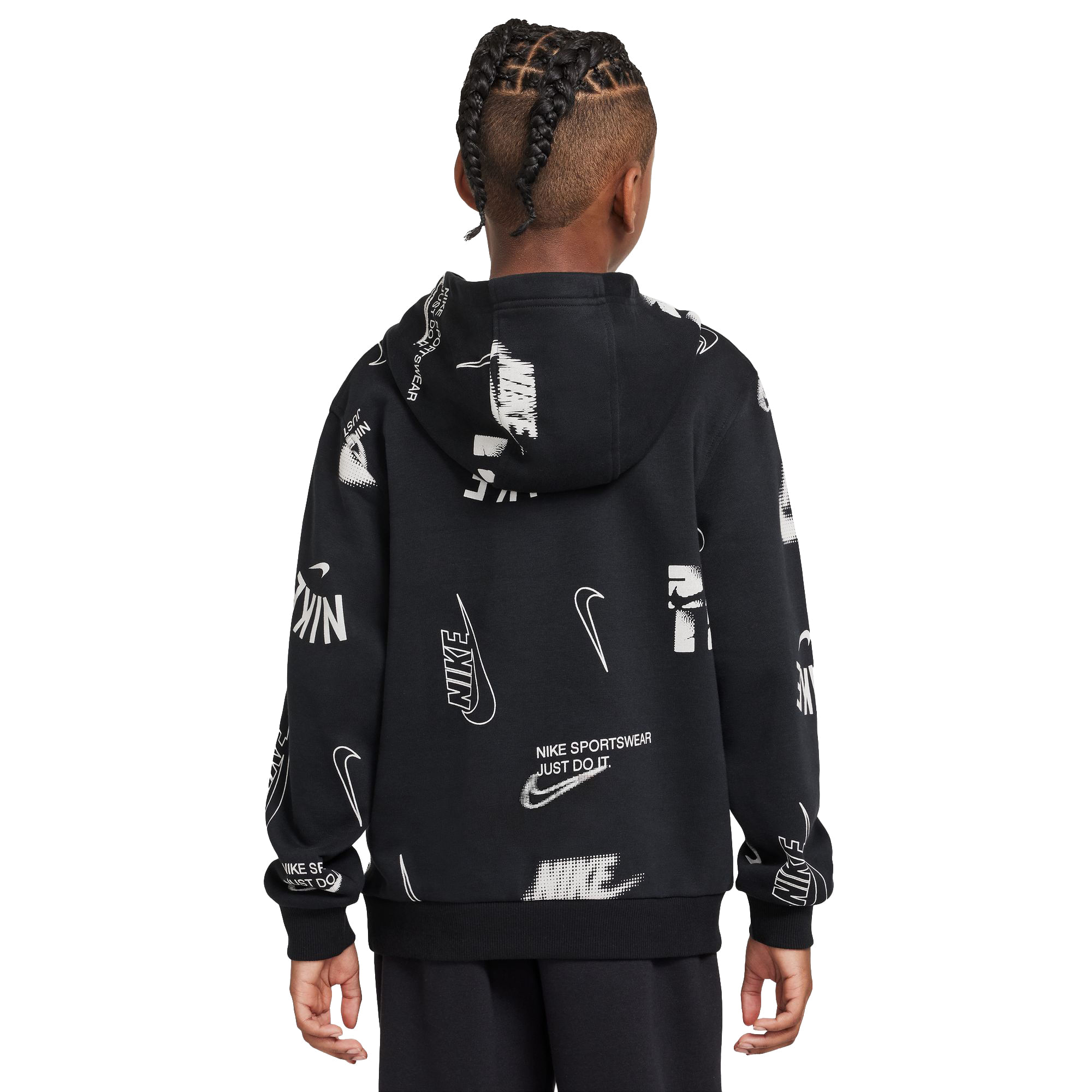 Nike-Big-Kids--French-Terry-Hoodie-Black---White
