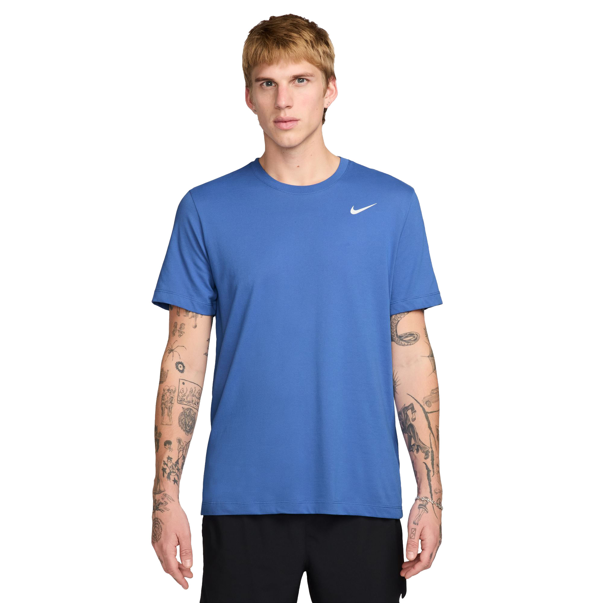 Nike-Dri-FIT-Fitness-T-Shirt---Men-s-Comet-Blue---White