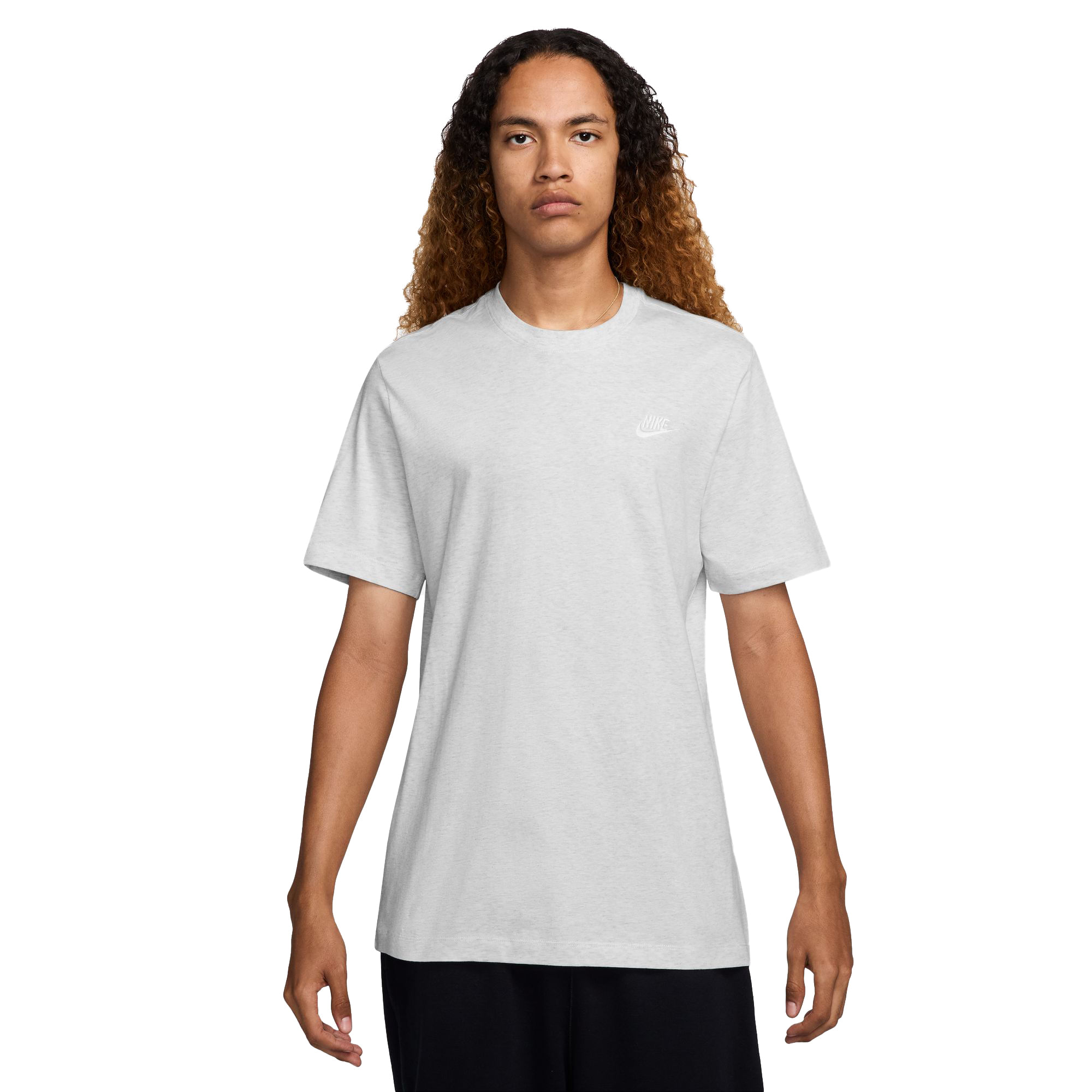 Nike-Sportswear-Club-T-Shirt---Men-s-Birch-Heather