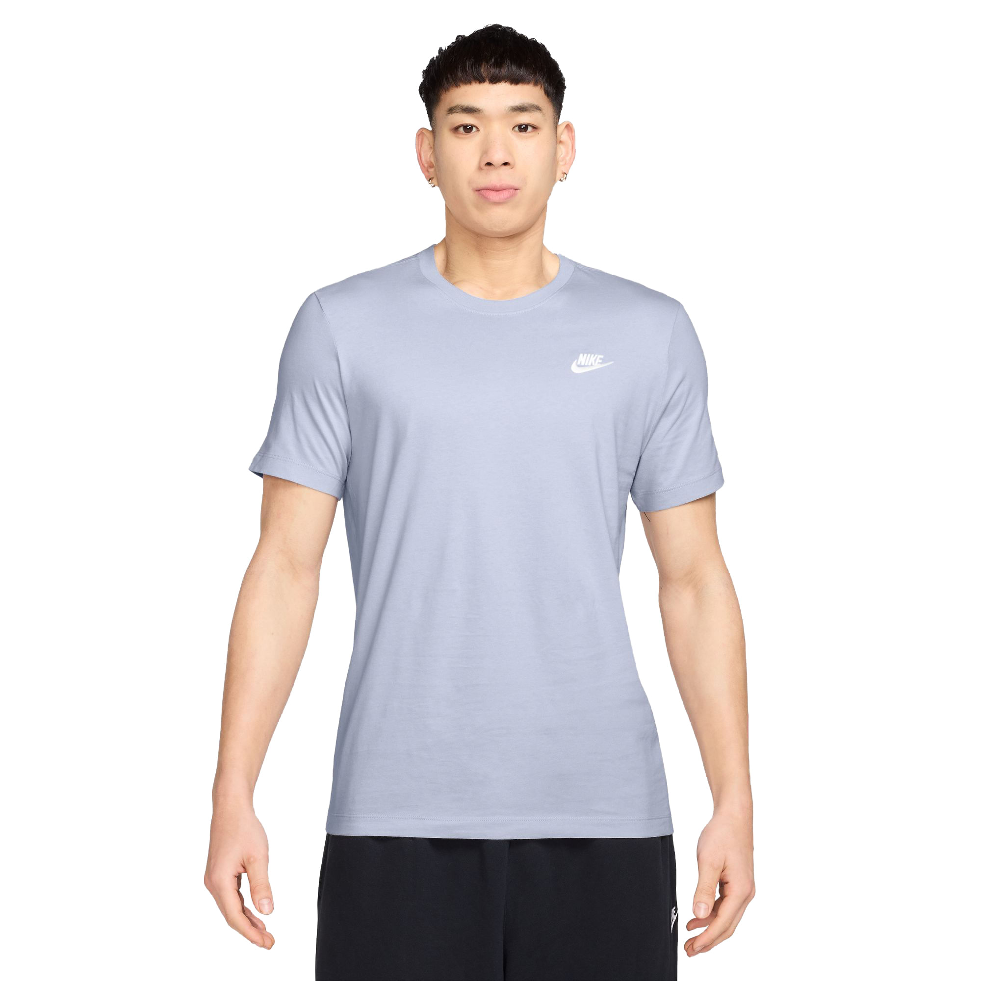 Nike-Sportswear-Club-T-Shirt---Men-s-Ghost---White