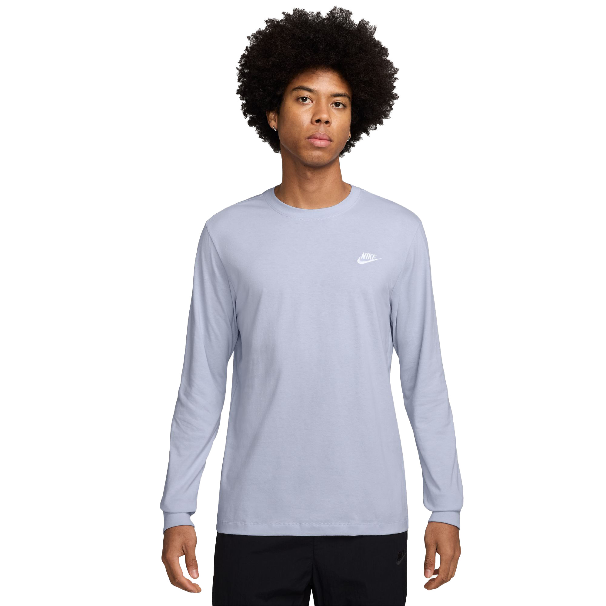 Nike-Sportswear-Club-Long-Sleeve-T-Shirt---Men-s-Ghost