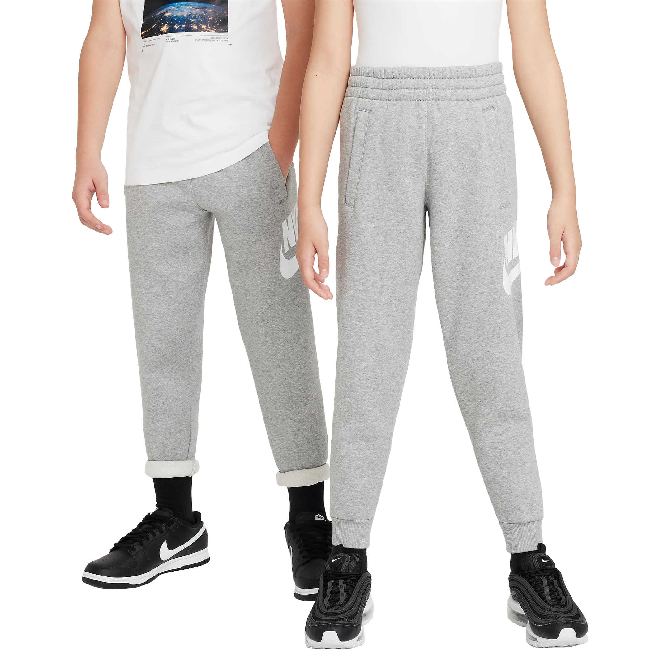 Nike-NSW-Club-Fleece-HBR-Jogger---Youth-Dark-Grey-Heather---Base-Grey---White