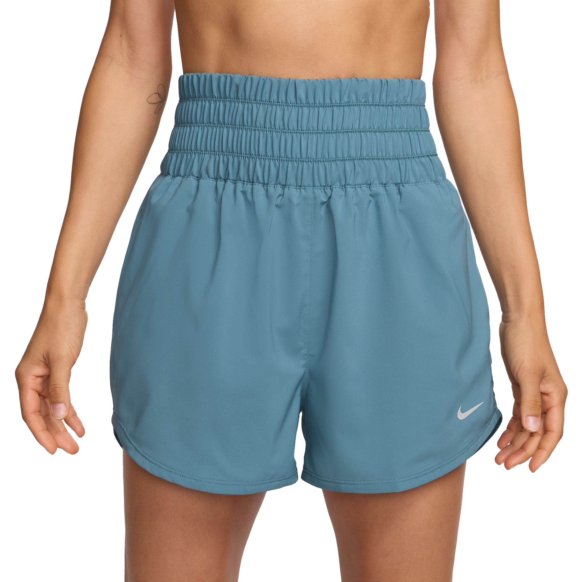Nike-One-Dri-FIT-Ultra-High-Waisted-Short---Women-s-Smokey-Blue---Reflective-Silver