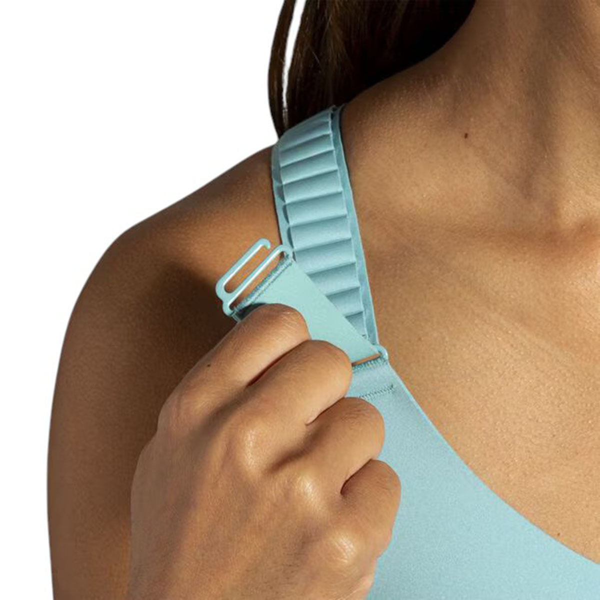 Brooks Racerback 2.0 Sports Bra - Women's - Aqua DD 32 – image 7 of 14